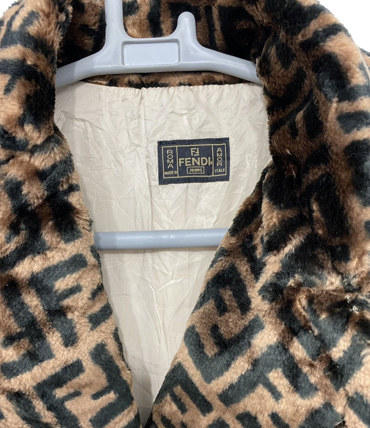 Fendi Last drop Fendi Monogram Logo Long Coat Jacket women Size M / US 6-8 / IT 42-44 - 5 Thumbnail