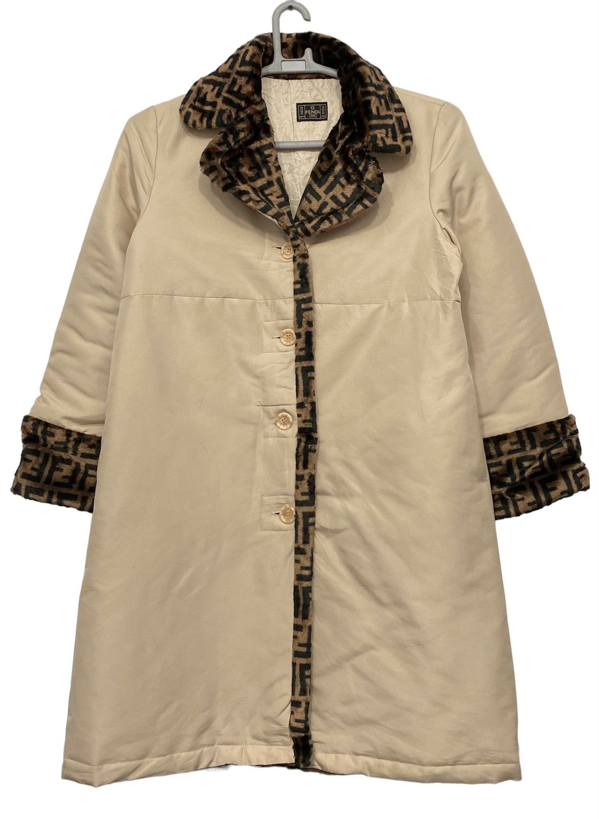 Fendi Fendi White Striped Cotton And Silk Blouson | Grailed