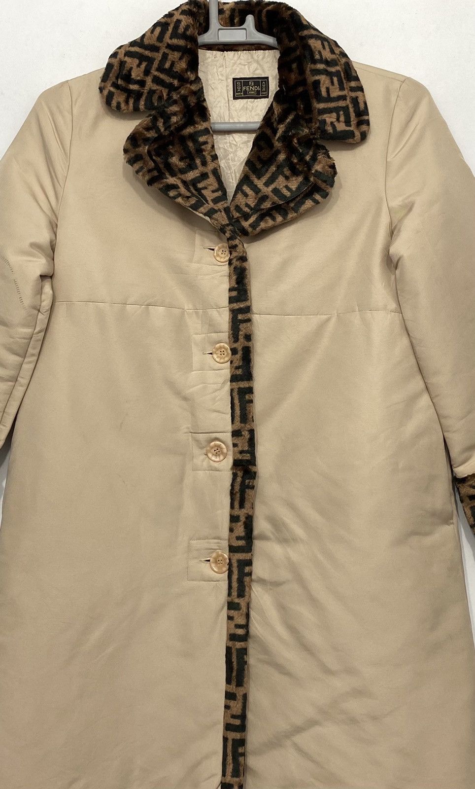 Fendi Last drop Fendi Monogram Logo Long Coat Jacket women Size M / US 6-8 / IT 42-44 - 4 Thumbnail