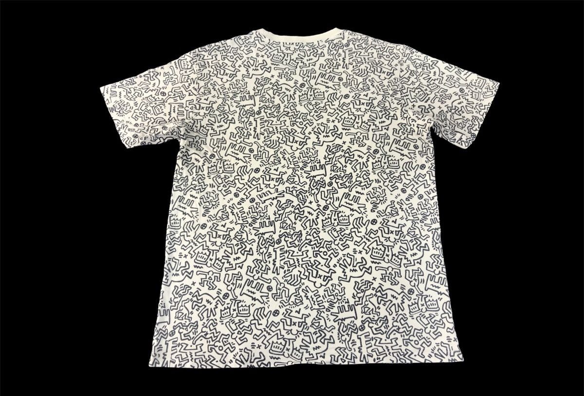 Keith Haring Keith Haring Barking Dog Over Printed Popart Doodle K1162j Size US M / EU 48-50 / 2 - 4 Thumbnail