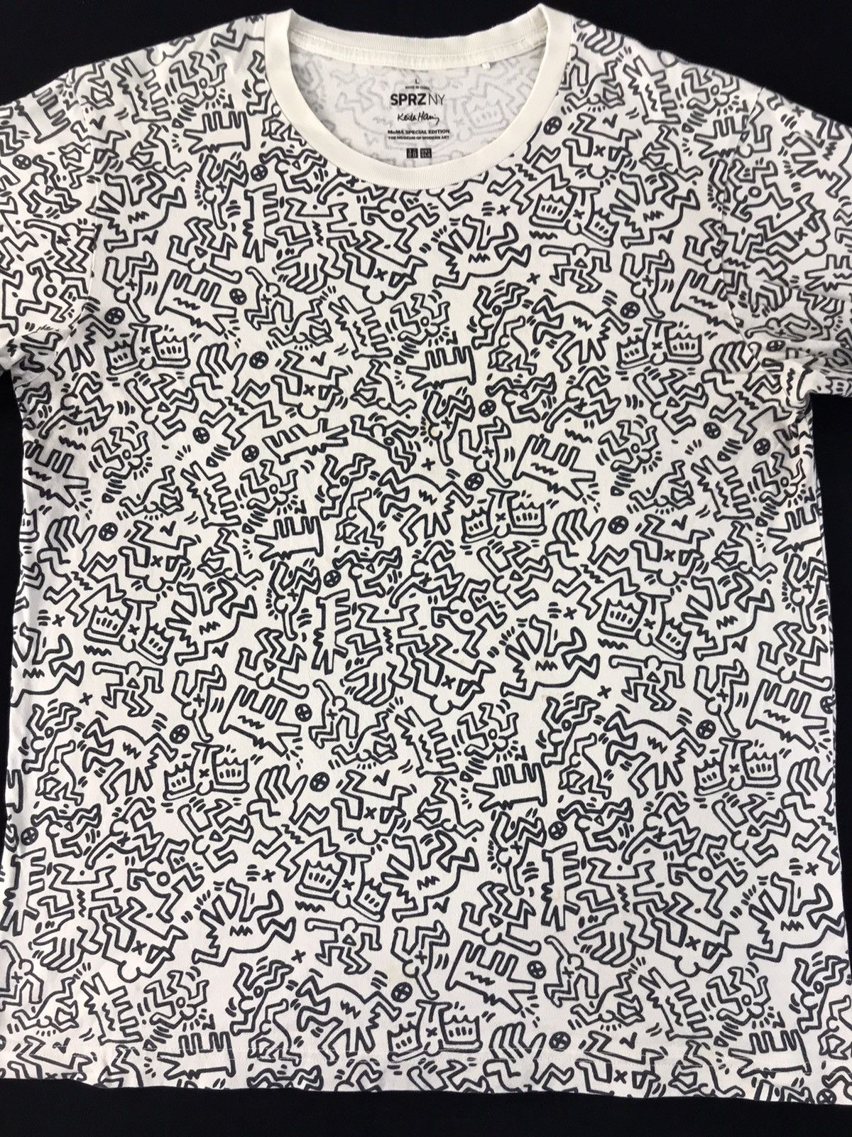 Keith Haring Keith Haring Barking Dog Over Printed Popart Doodle K1162j Size US M / EU 48-50 / 2 - 2 Thumbnail