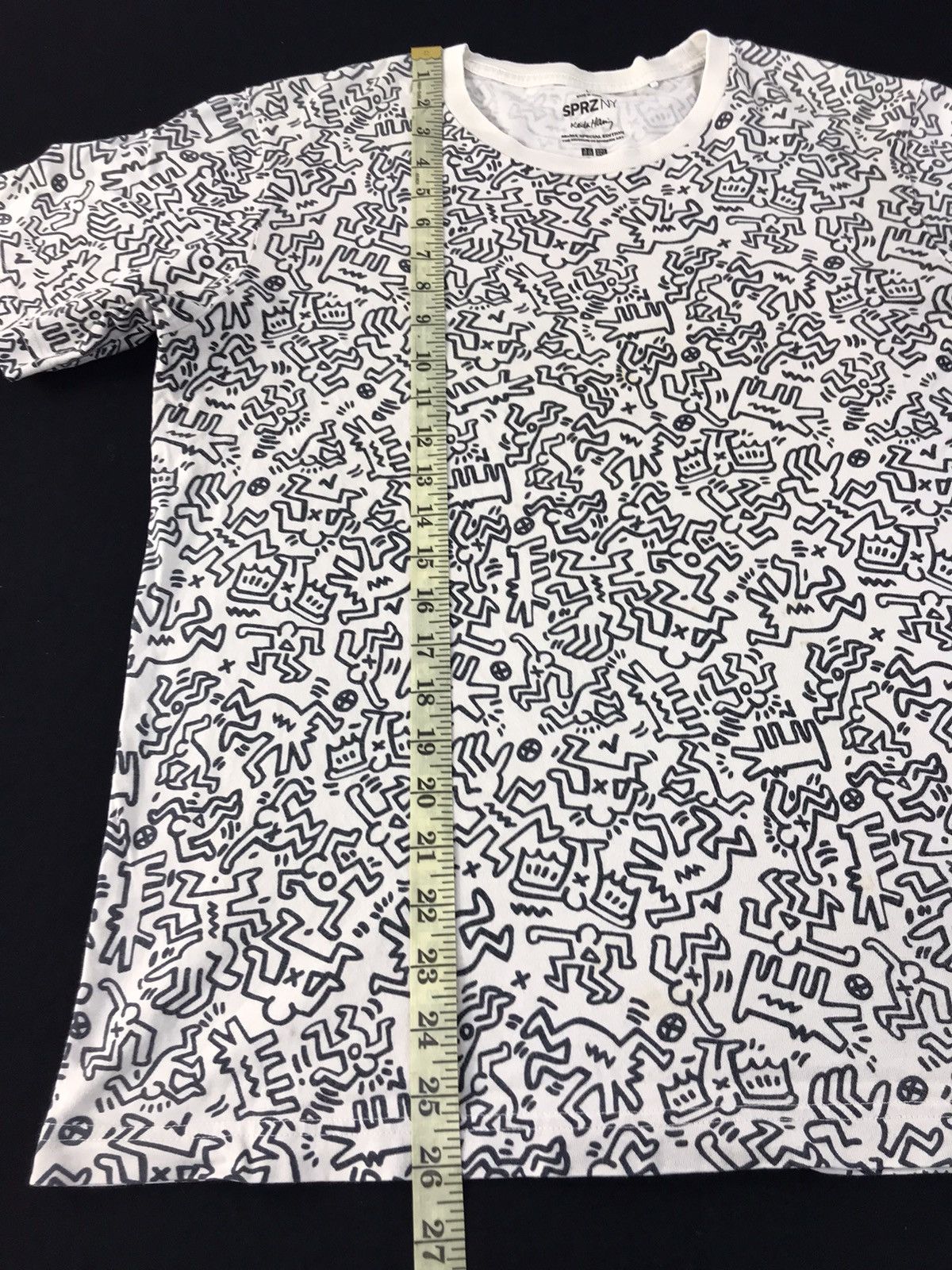 Keith Haring Keith Haring Barking Dog Over Printed Popart Doodle K1162j Size US M / EU 48-50 / 2 - 8 Thumbnail