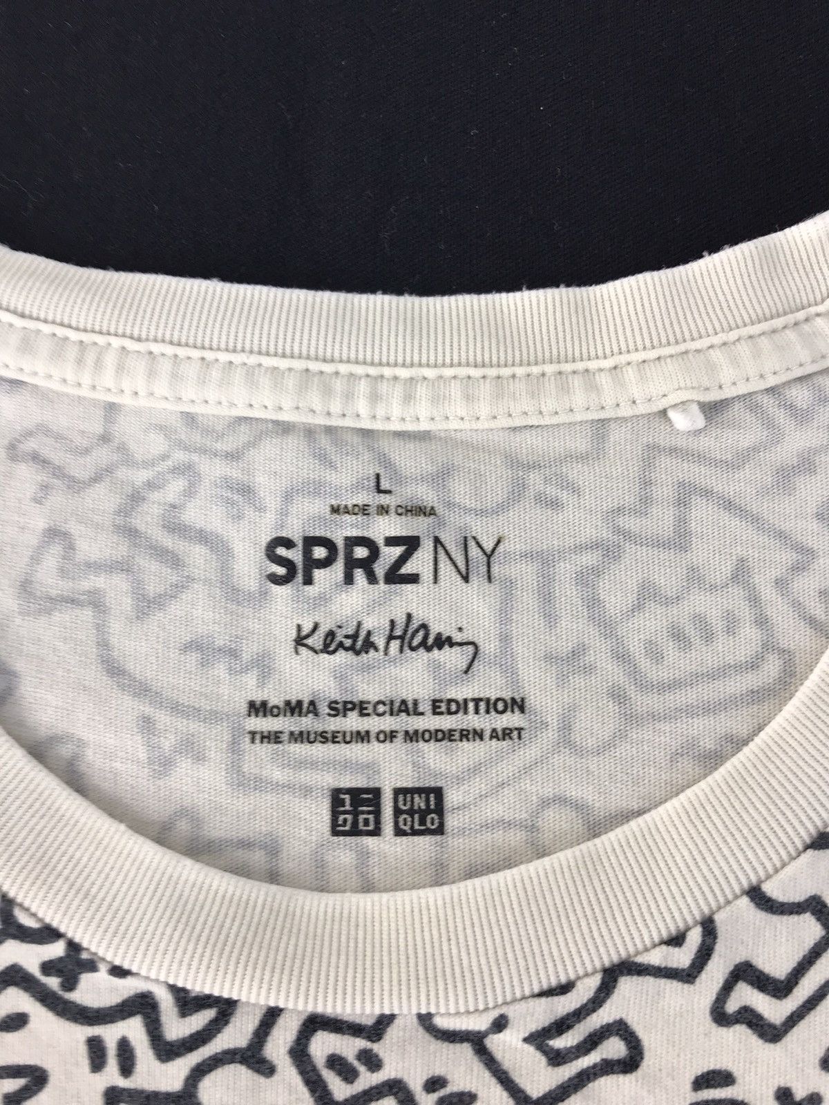 Keith Haring Keith Haring Barking Dog Over Printed Popart Doodle K1162j Size US M / EU 48-50 / 2 - 3 Thumbnail