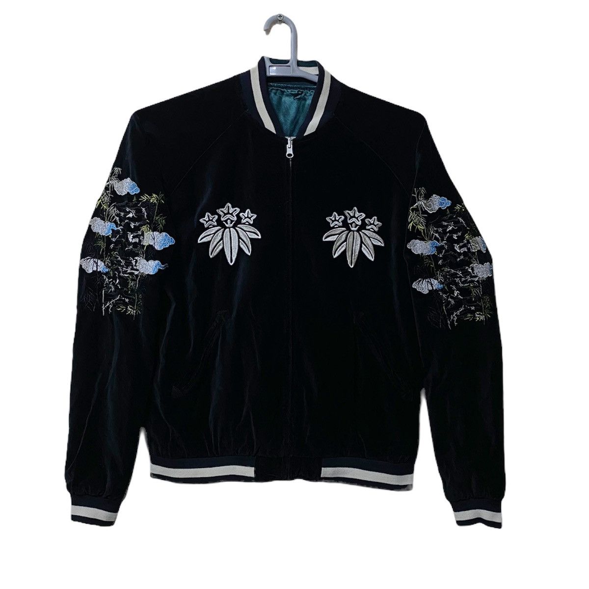 Japanese Brand 80s Vintage Reversible Rayon Velvet japan Souvenir Sukajan Size US M / EU 48-50 / 2 - 2 Thumbnail