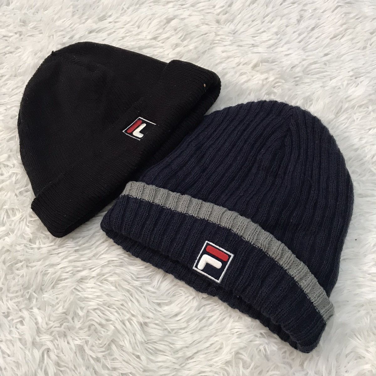 Fila 2 pieces Fila beanie hat snow cap Size ONE SIZE - 1 Thumbnail