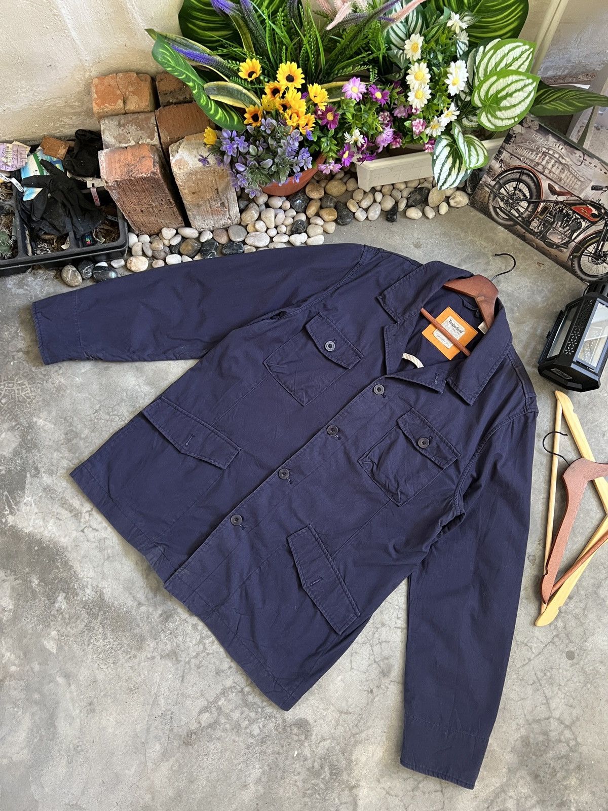 Timberland × Vintage VINTAGE 🏴‍☠️ Timberland Denim Jacket Size US XL / EU 56 / 4 - 4 Thumbnail