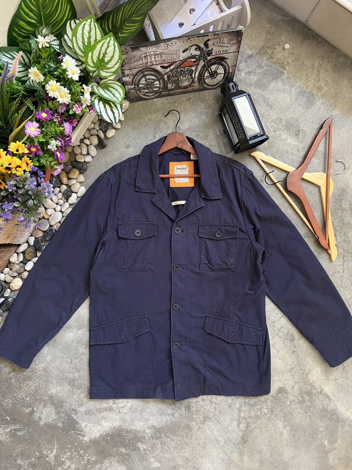Timberland × Vintage VINTAGE 🏴‍☠️ Timberland Denim Jacket Size US XL / EU 56 / 4 - 1 Thumbnail