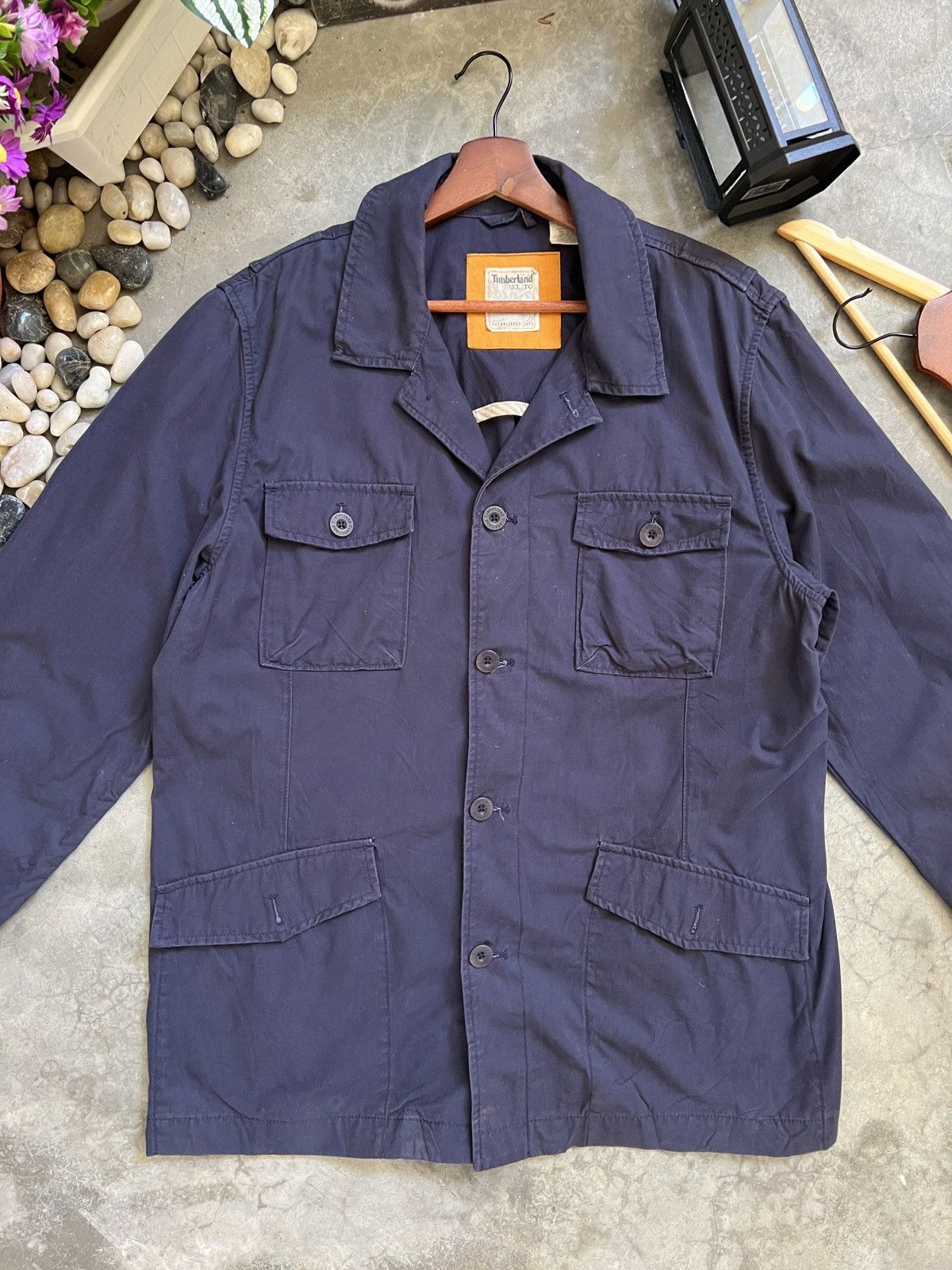 Timberland × Vintage VINTAGE 🏴‍☠️ Timberland Denim Jacket Size US XL / EU 56 / 4 - 2 Thumbnail
