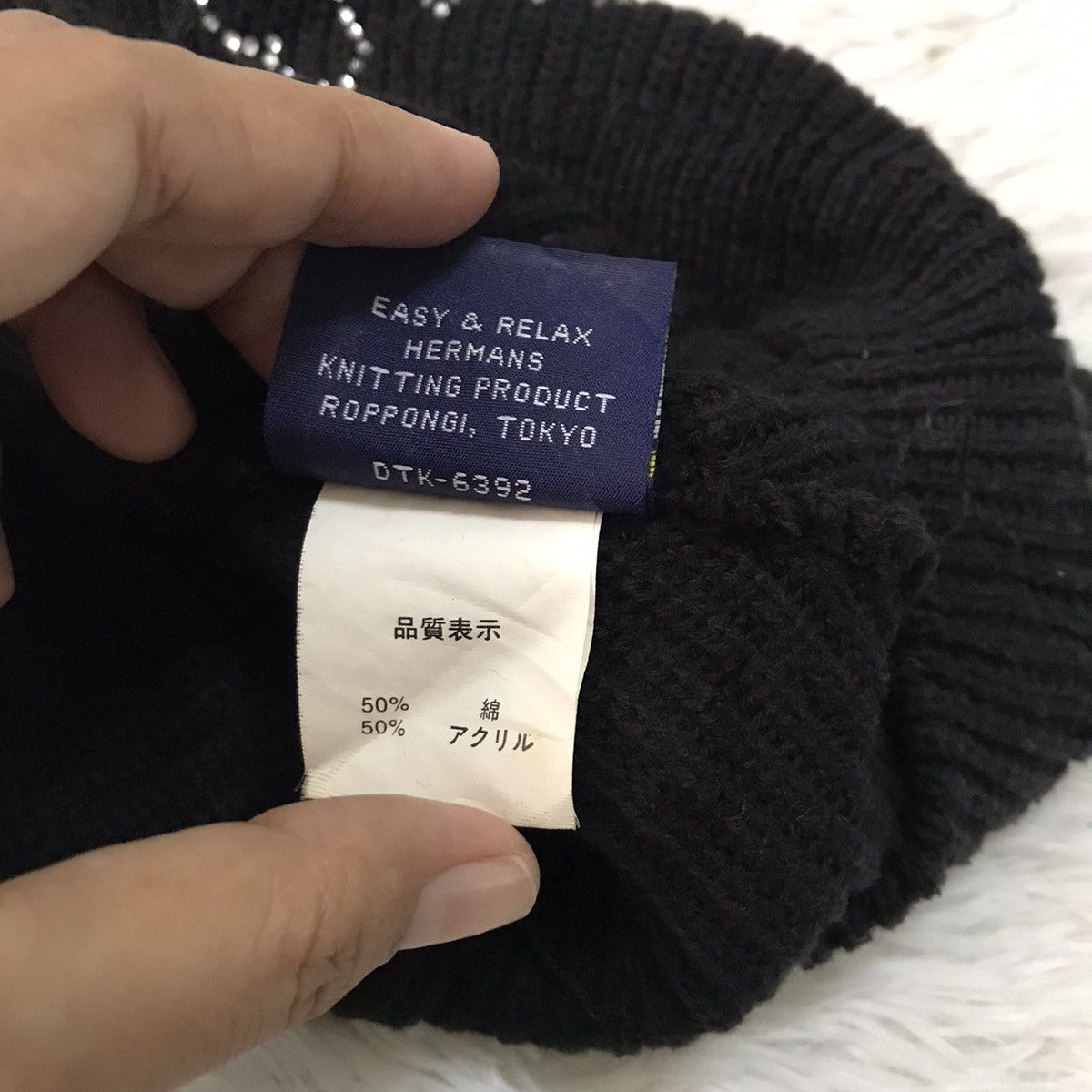 Japanese Brand Hermans knitting product roppongi tokyo beanie snow cap Size ONE SIZE - 8 Thumbnail