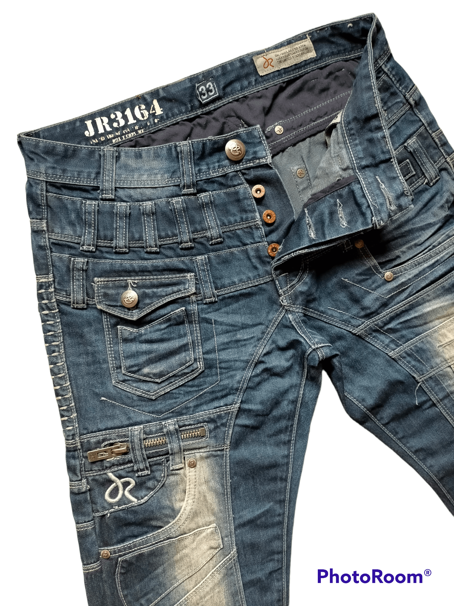 If Six Was Nine × Japanese Brand Banana Jeans Flare By J Rag Industry Curve Leg Size US 33 - 7 Thumbnail