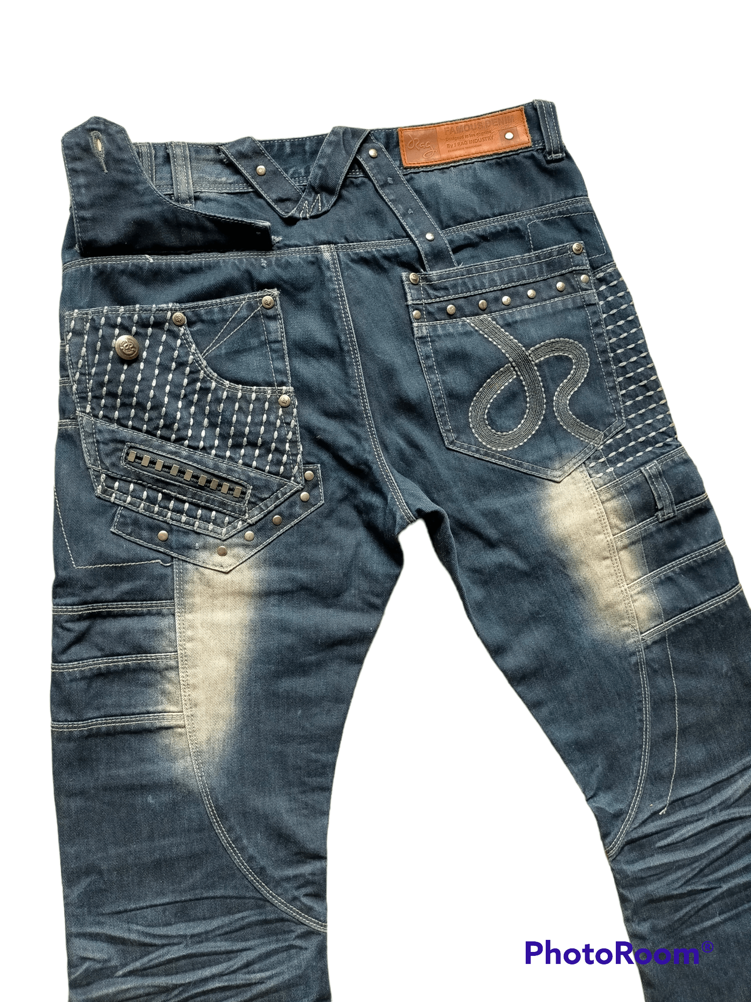 If Six Was Nine × Japanese Brand Banana Jeans Flare By J Rag Industry Curve Leg Size US 33 - 5 Thumbnail