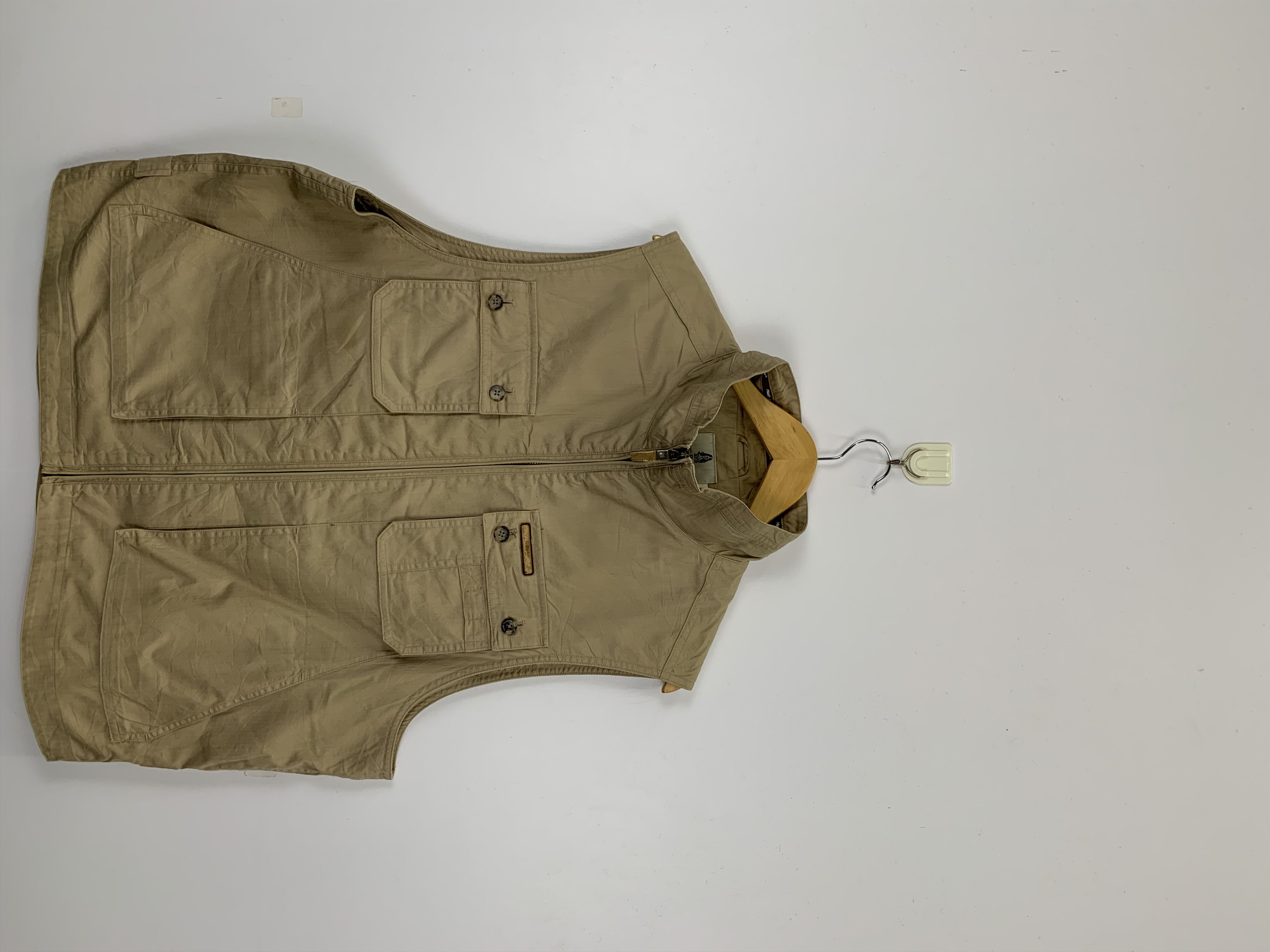 image of Hush Puppies Multi Pocket Vest in Green, Men's (Size XL)