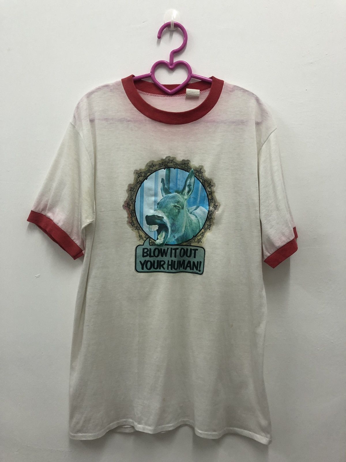 Vintage Vintage Blow It Out Your Human Roach 1979 Iron On Thin Tee Size US L / EU 52-54 / 3 - 1 Thumbnail