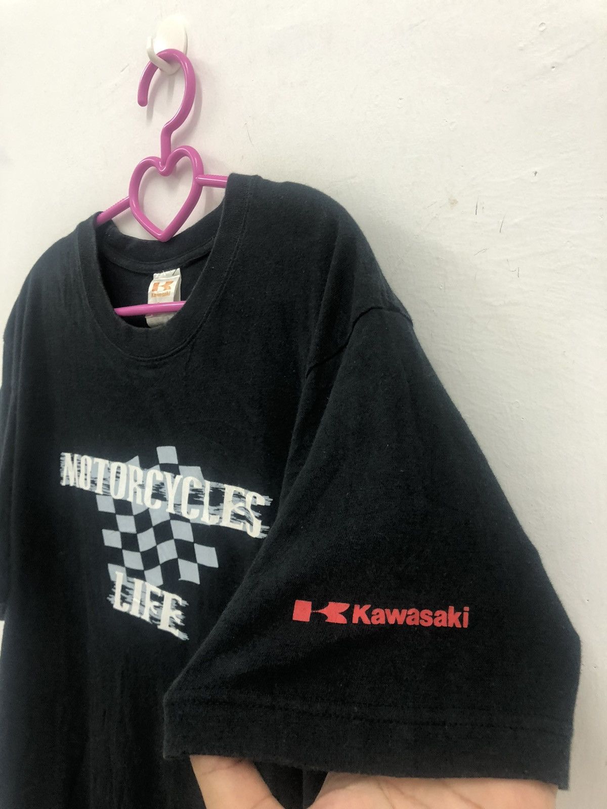 Japanese Brand Rare KAWASAKI Motorcycles Life Speed Max Racing Shirt Size US L / EU 52-54 / 3 - 2 Thumbnail