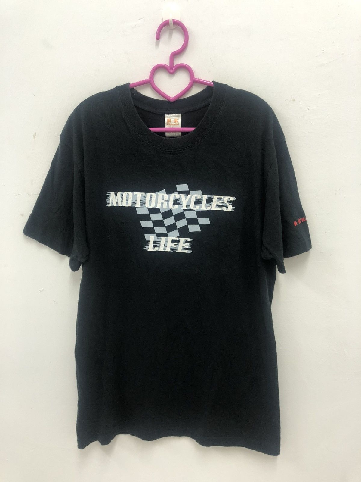 Japanese Brand Rare KAWASAKI Motorcycles Life Speed Max Racing Shirt Size US L / EU 52-54 / 3 - 1 Thumbnail