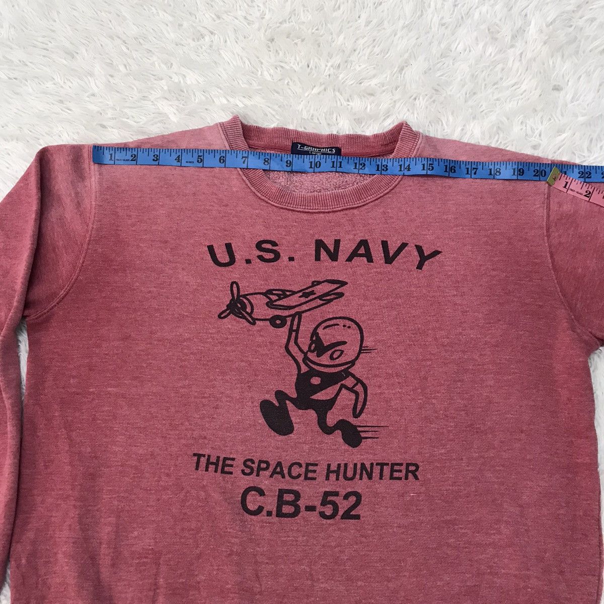 Japanese Brand Rare!!! Vintage T-Graphics Sweatshirt Big Logo Size US L / EU 52-54 / 3 - 10 Thumbnail