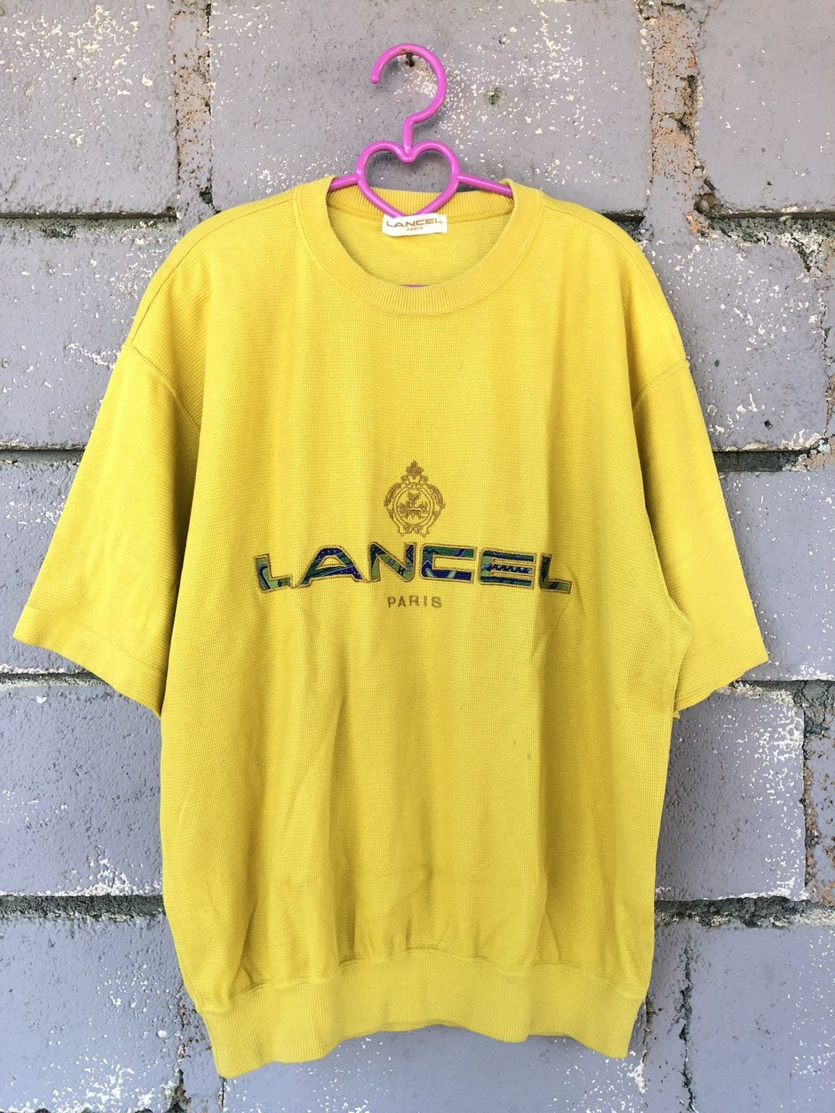 Lancel Vintage LANCEL Paris Spell Out Embroidered Knit Sweatshirt Size US L / EU 52-54 / 3 - 1 Thumbnail