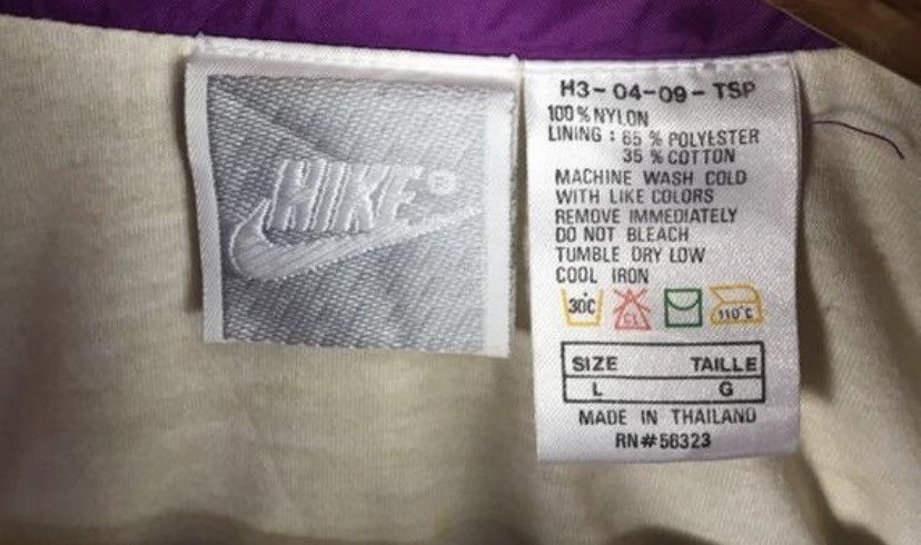 Nike Nike Block windbreaker anarok zipper made in Thailand Size US L / EU 52-54 / 3 - 4 Thumbnail