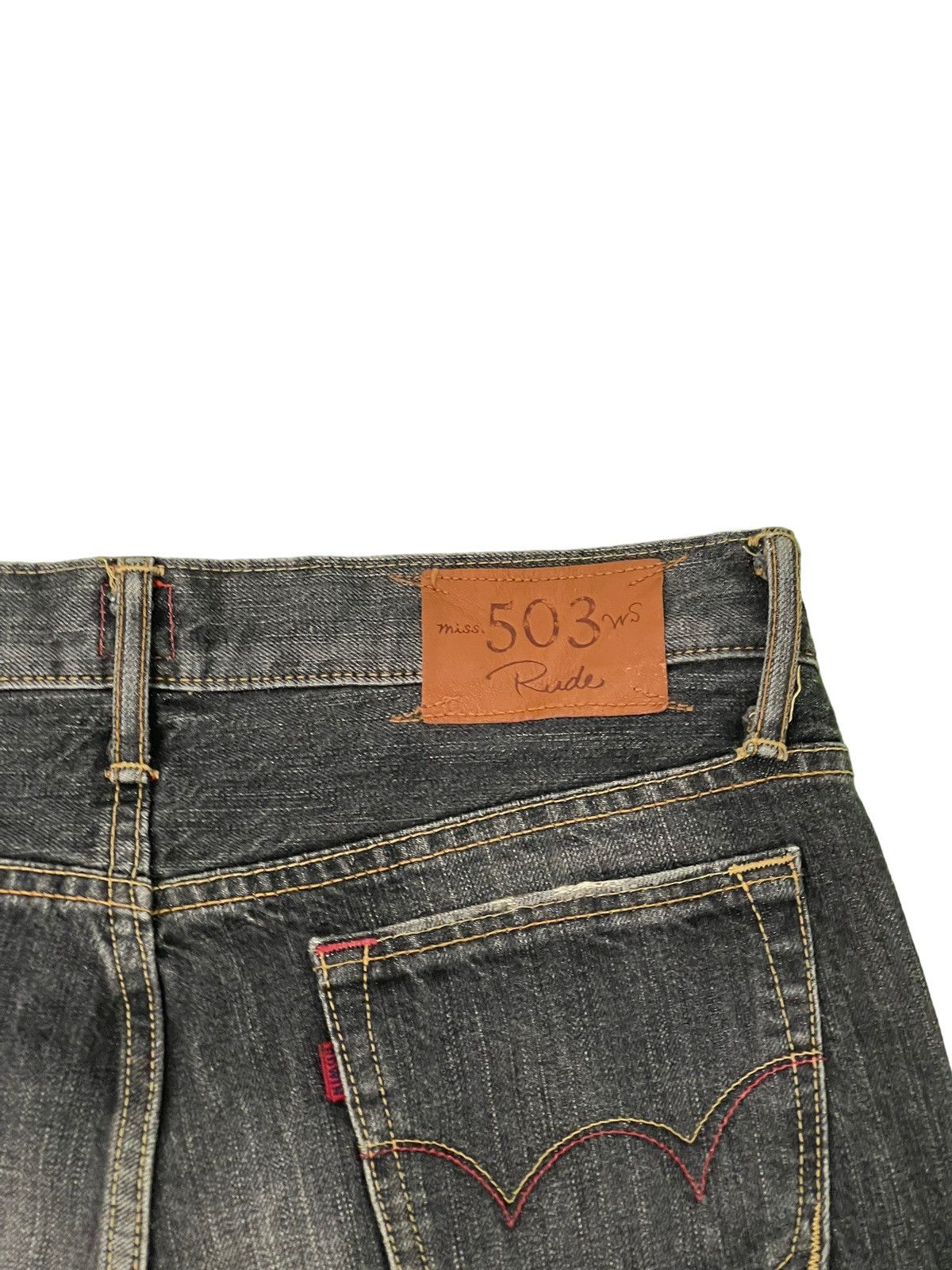 Edwin Flare Jeans Edwin Distress Denim Low Rise Boot Cut 2🟦8 Size US 30 / EU 46 - 19 Thumbnail