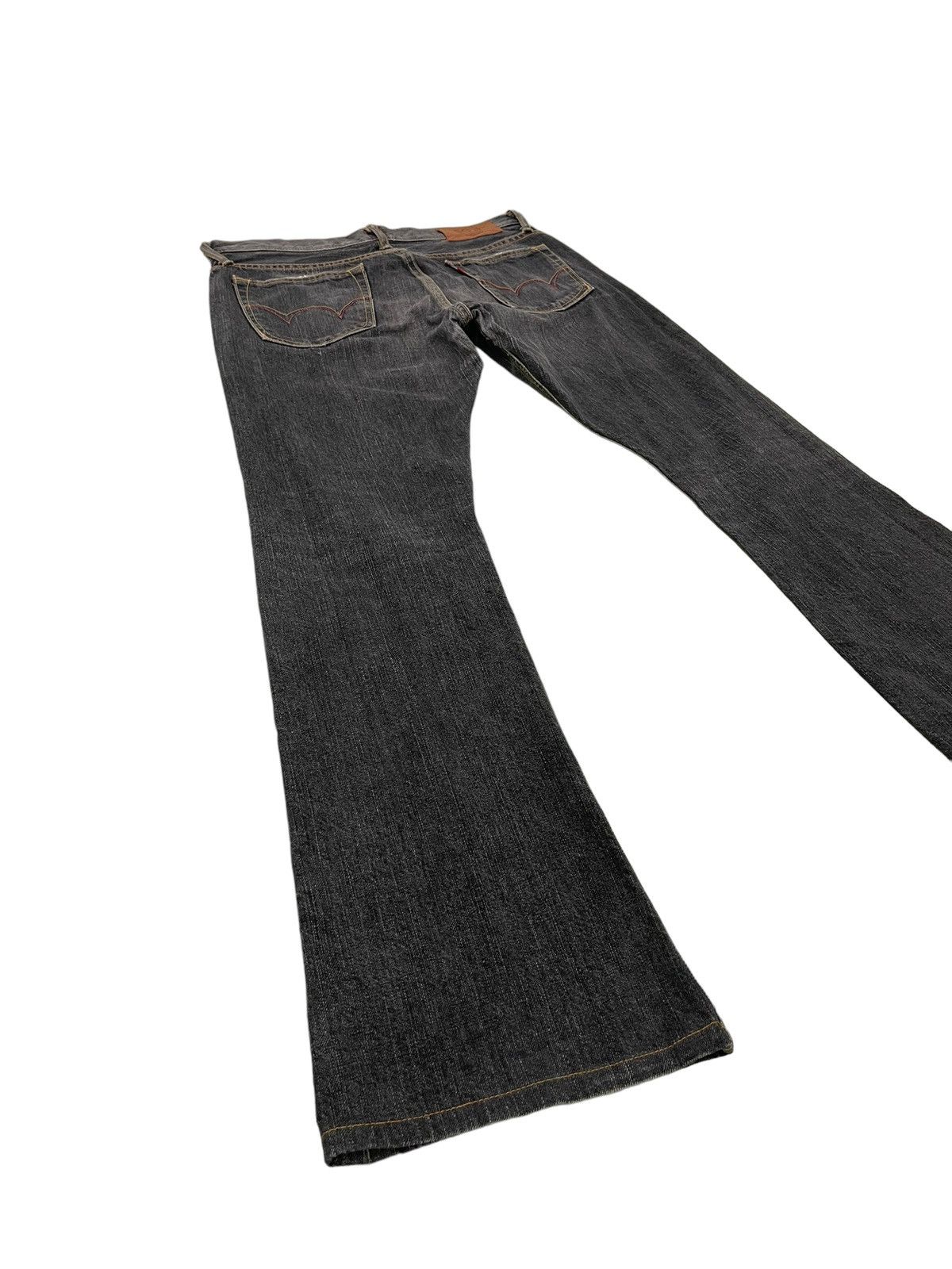 Edwin Flare Jeans Edwin Distress Denim Low Rise Boot Cut 2🟦8 Size US 30 / EU 46 - 12 Thumbnail