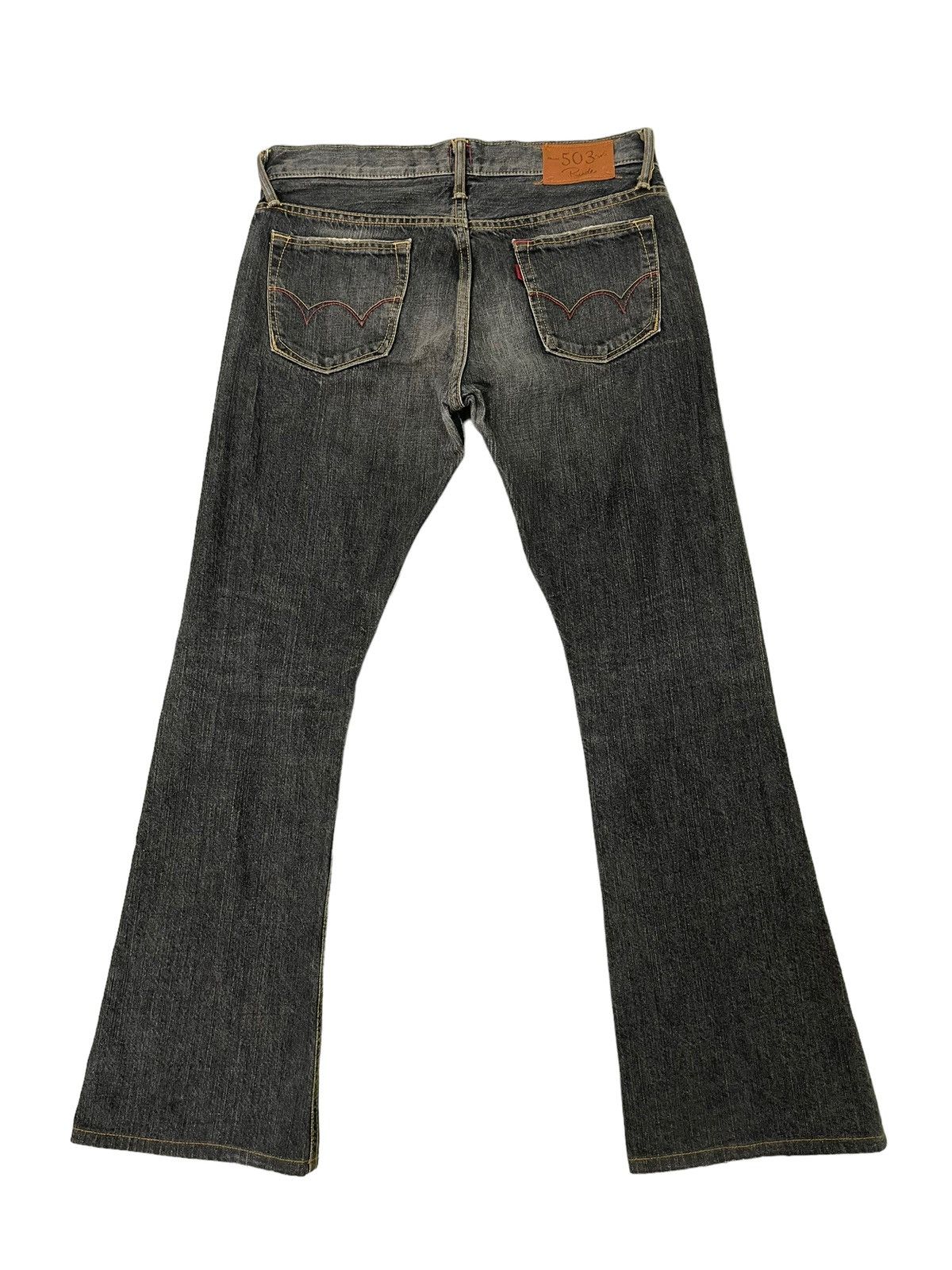 Edwin Flare Jeans Edwin Distress Denim Low Rise Boot Cut 2🟦8 Size US 30 / EU 46 - 11 Thumbnail