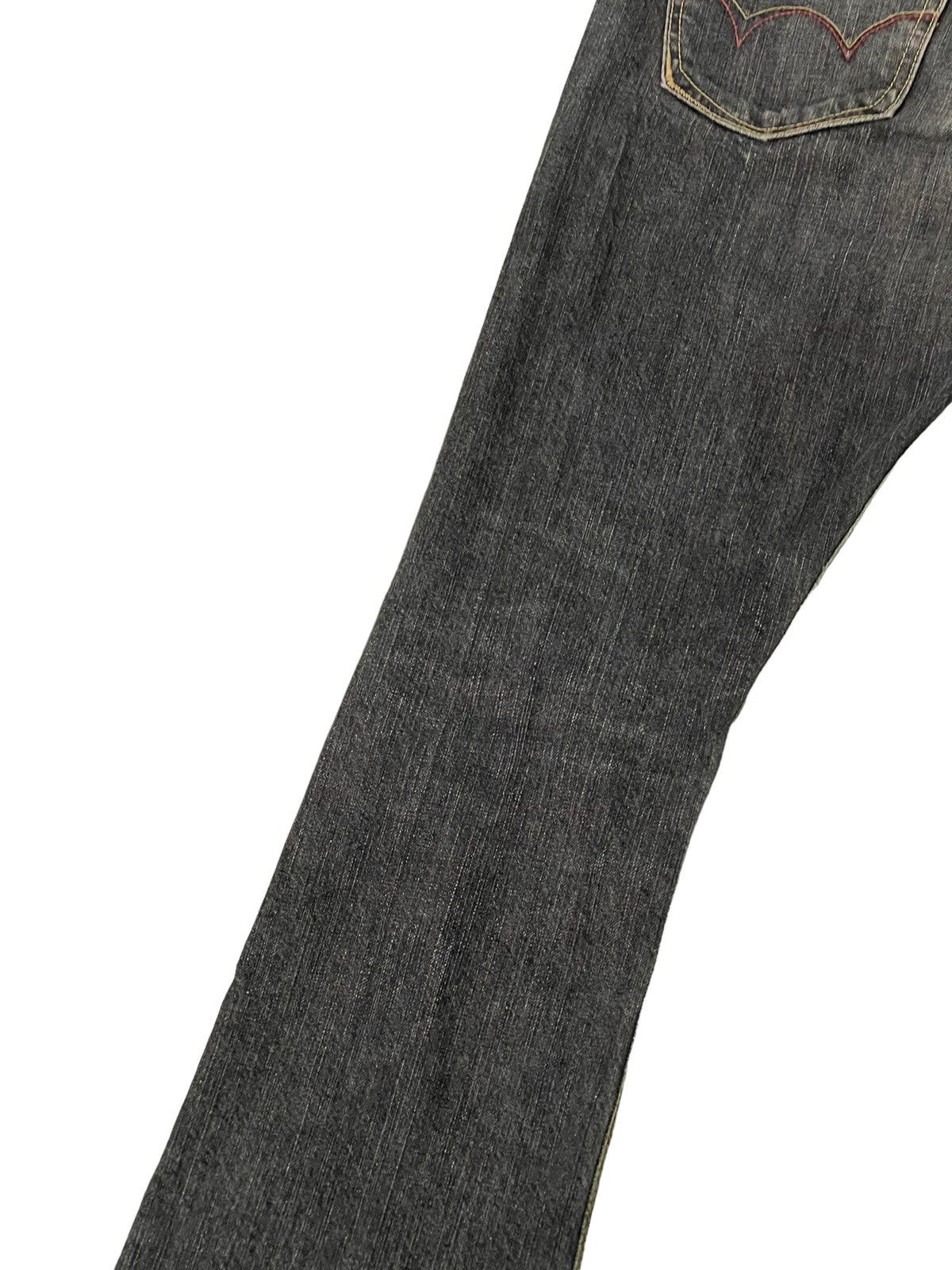 Edwin Flare Jeans Edwin Distress Denim Low Rise Boot Cut 2🟦8 Size US 30 / EU 46 - 16 Thumbnail