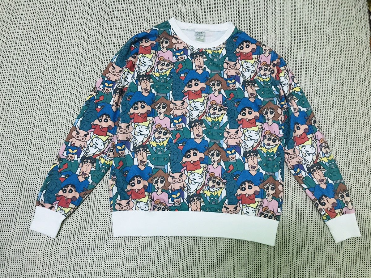 Cartoon Network × Japanese Brand × Vintage ‼️‼️ vintage shinchan family full print Size L / US 10 / IT 46 - 1 Thumbnail