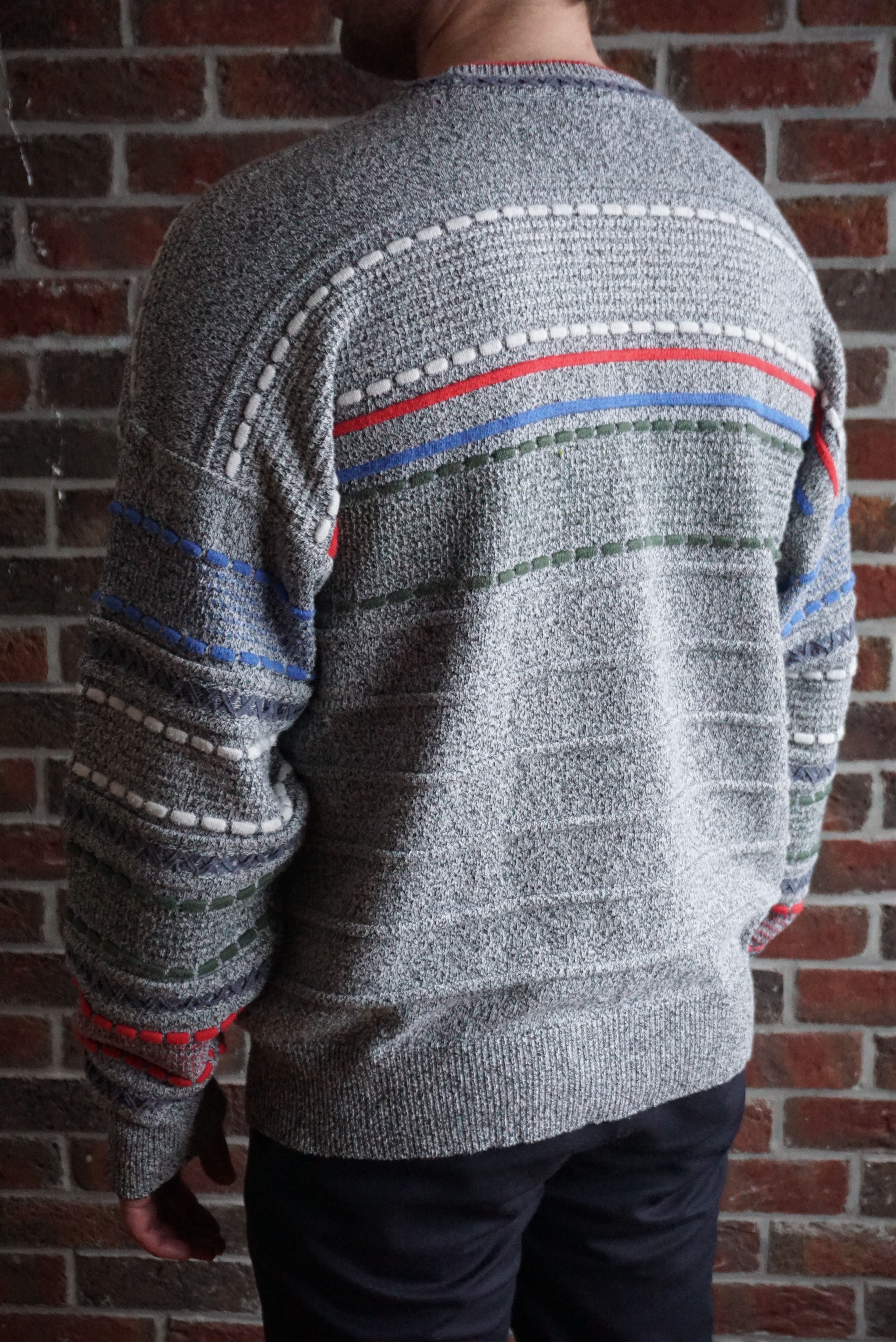 Carlo Colucci vintage Carlo Colucci top 54 44 XL jumper patterned Y2K Size US XL / EU 56 / 4 - 7 Thumbnail