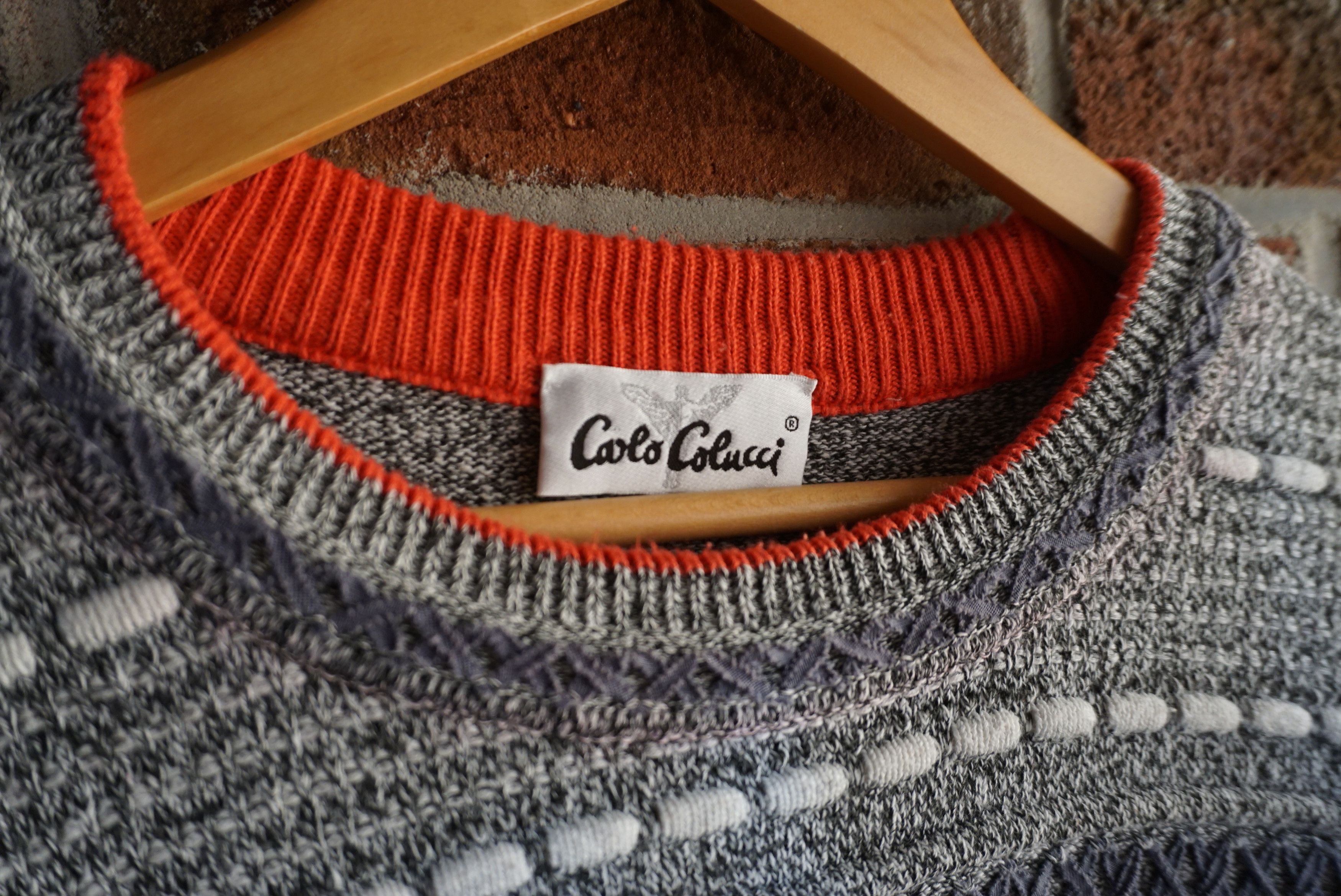 Carlo Colucci vintage Carlo Colucci top 54 44 XL jumper patterned Y2K Size US XL / EU 56 / 4 - 8 Thumbnail