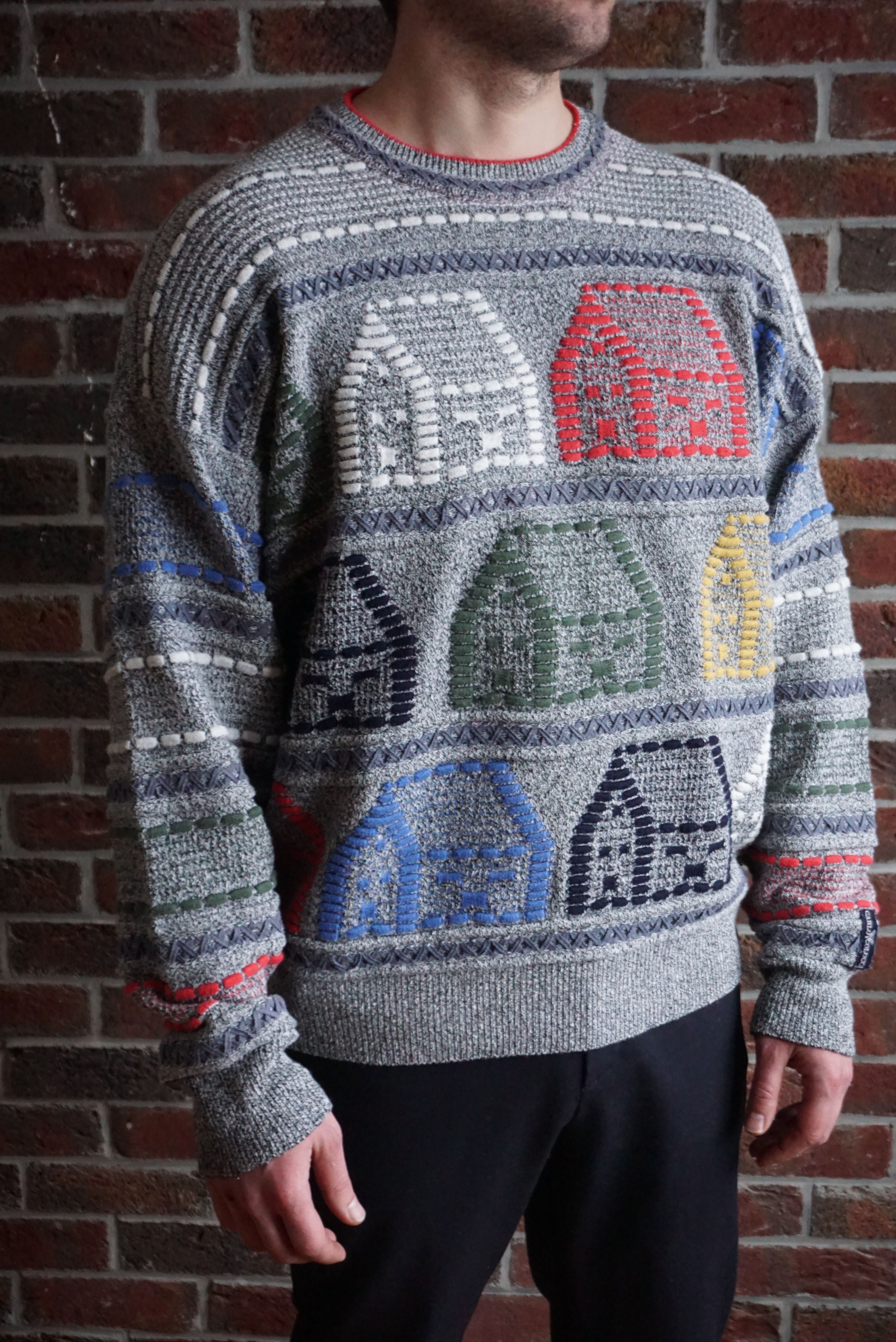 Carlo Colucci vintage Carlo Colucci top 54 44 XL jumper patterned Y2K Size US XL / EU 56 / 4 - 2 Thumbnail