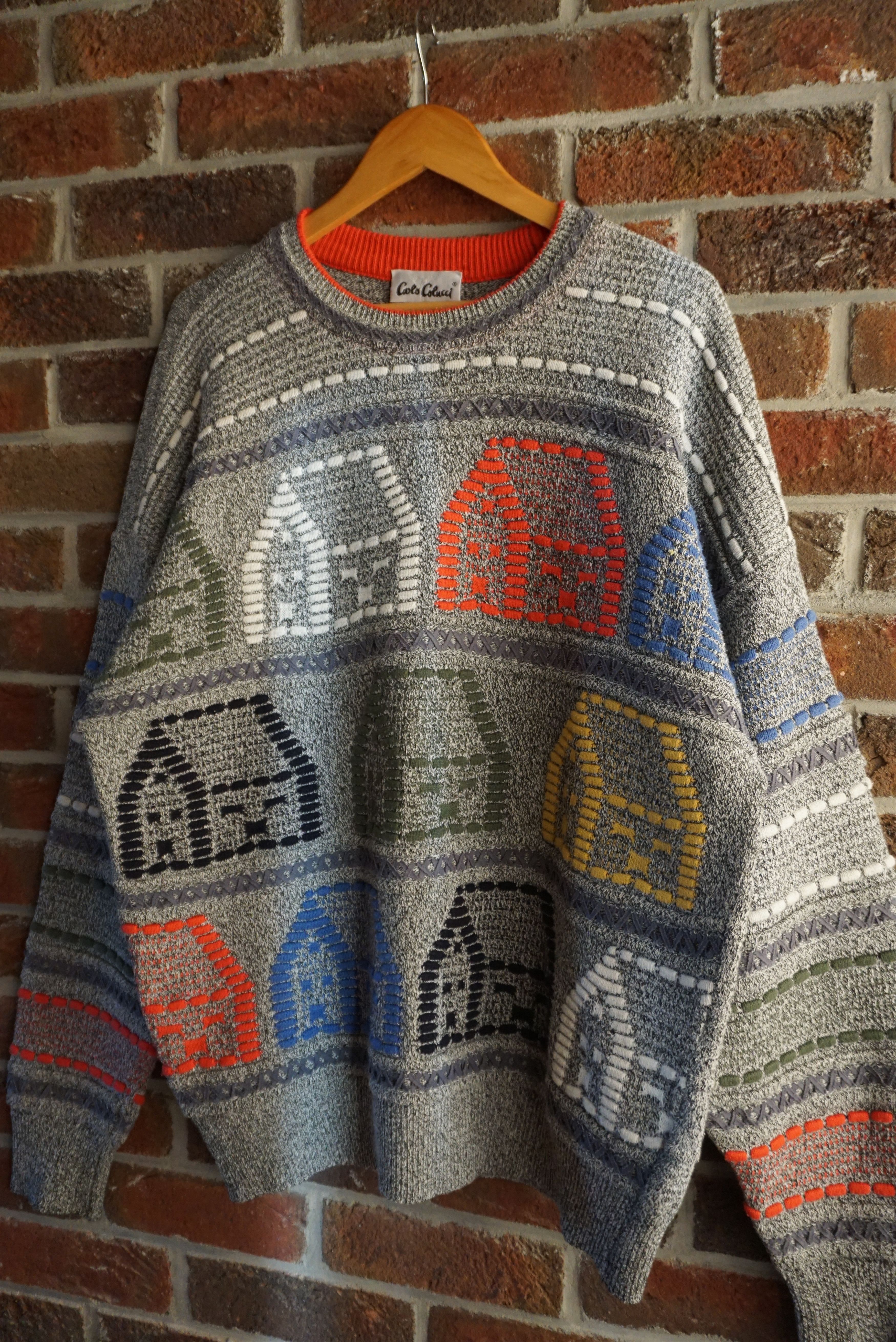 Carlo Colucci vintage Carlo Colucci top 54 44 XL jumper patterned Y2K Size US XL / EU 56 / 4 - 18 Thumbnail