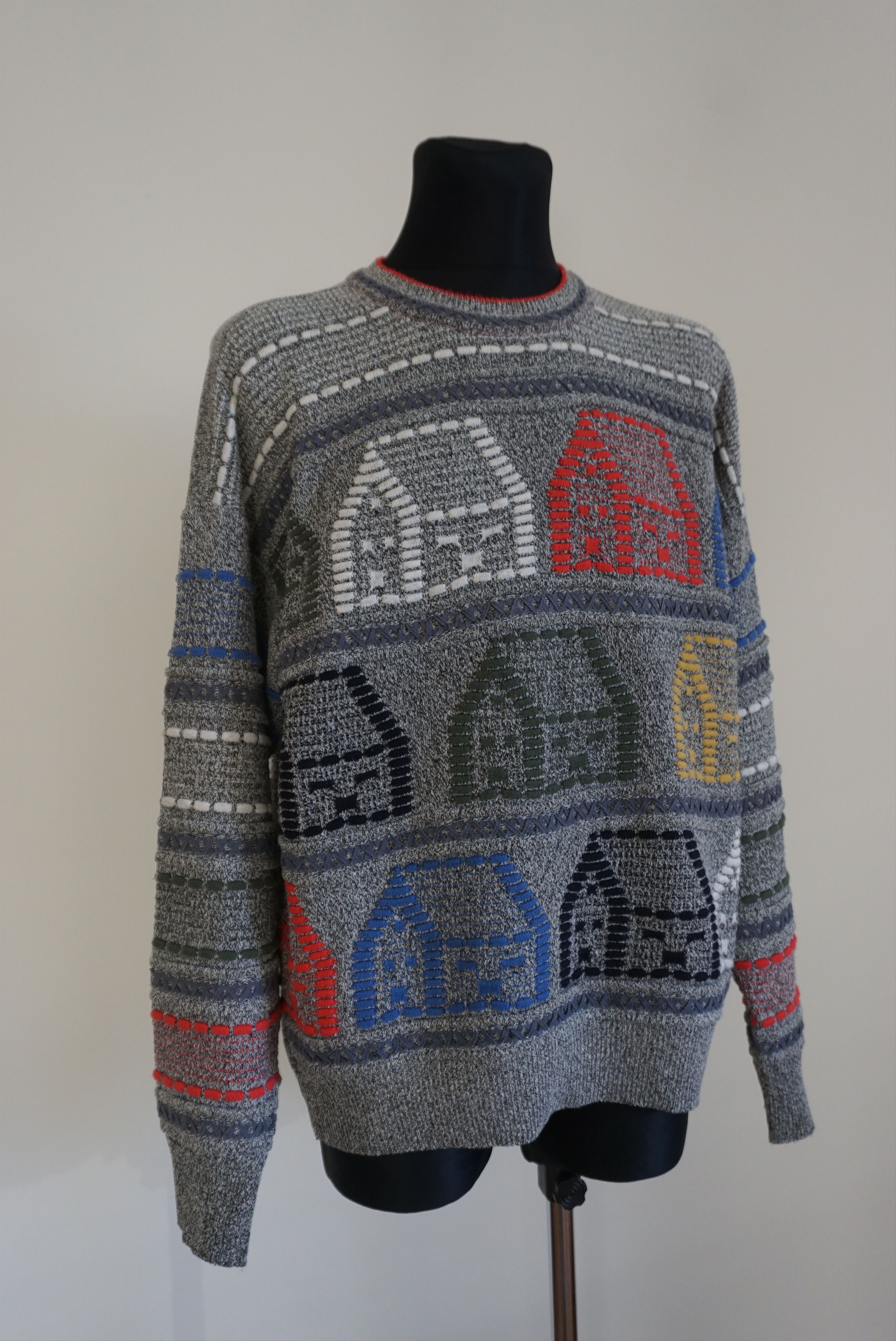 Carlo Colucci vintage Carlo Colucci top 54 44 XL jumper patterned Y2K Size US XL / EU 56 / 4 - 16 Thumbnail