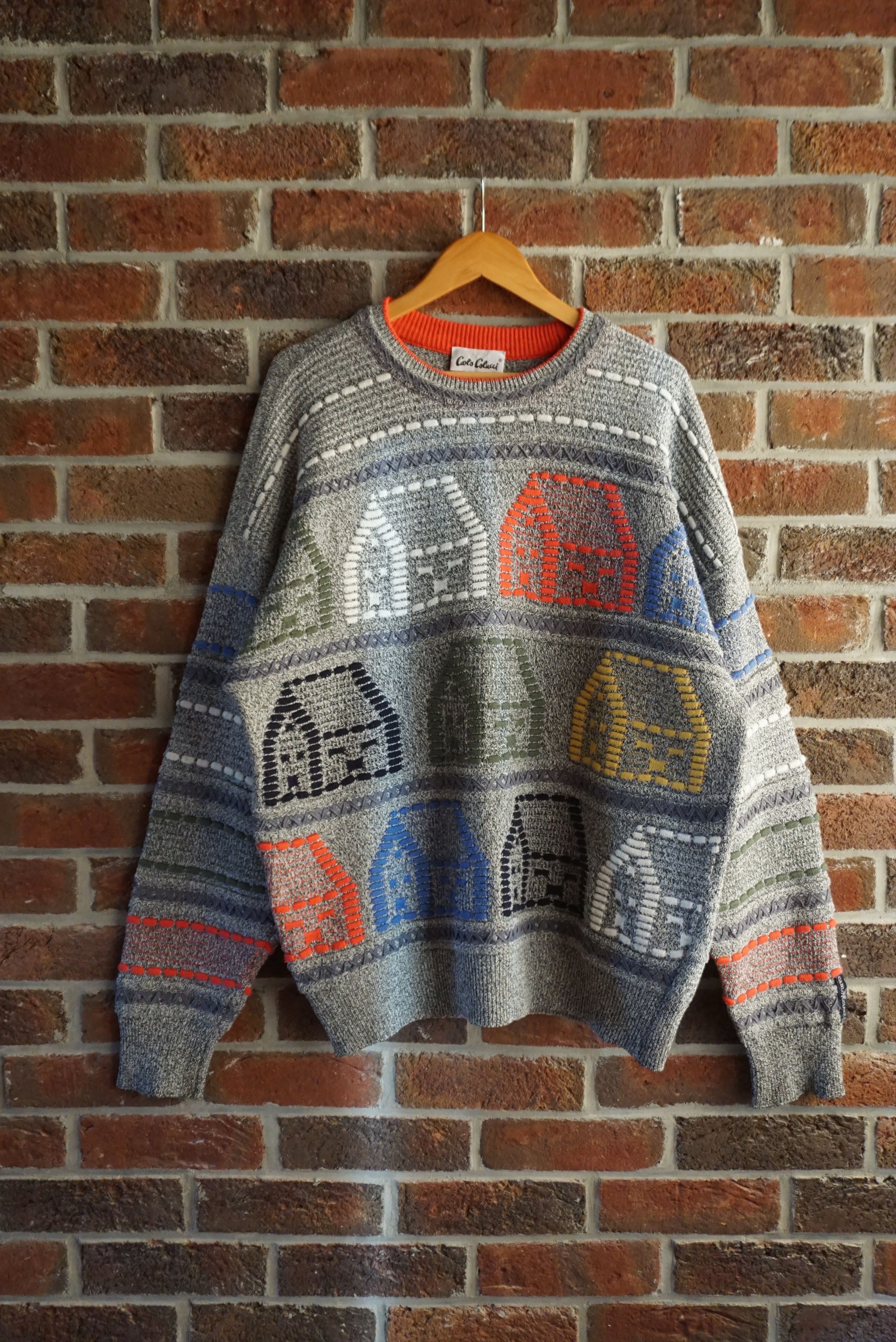 Carlo Colucci vintage Carlo Colucci top 54 44 XL jumper patterned Y2K Size US XL / EU 56 / 4 - 17 Thumbnail