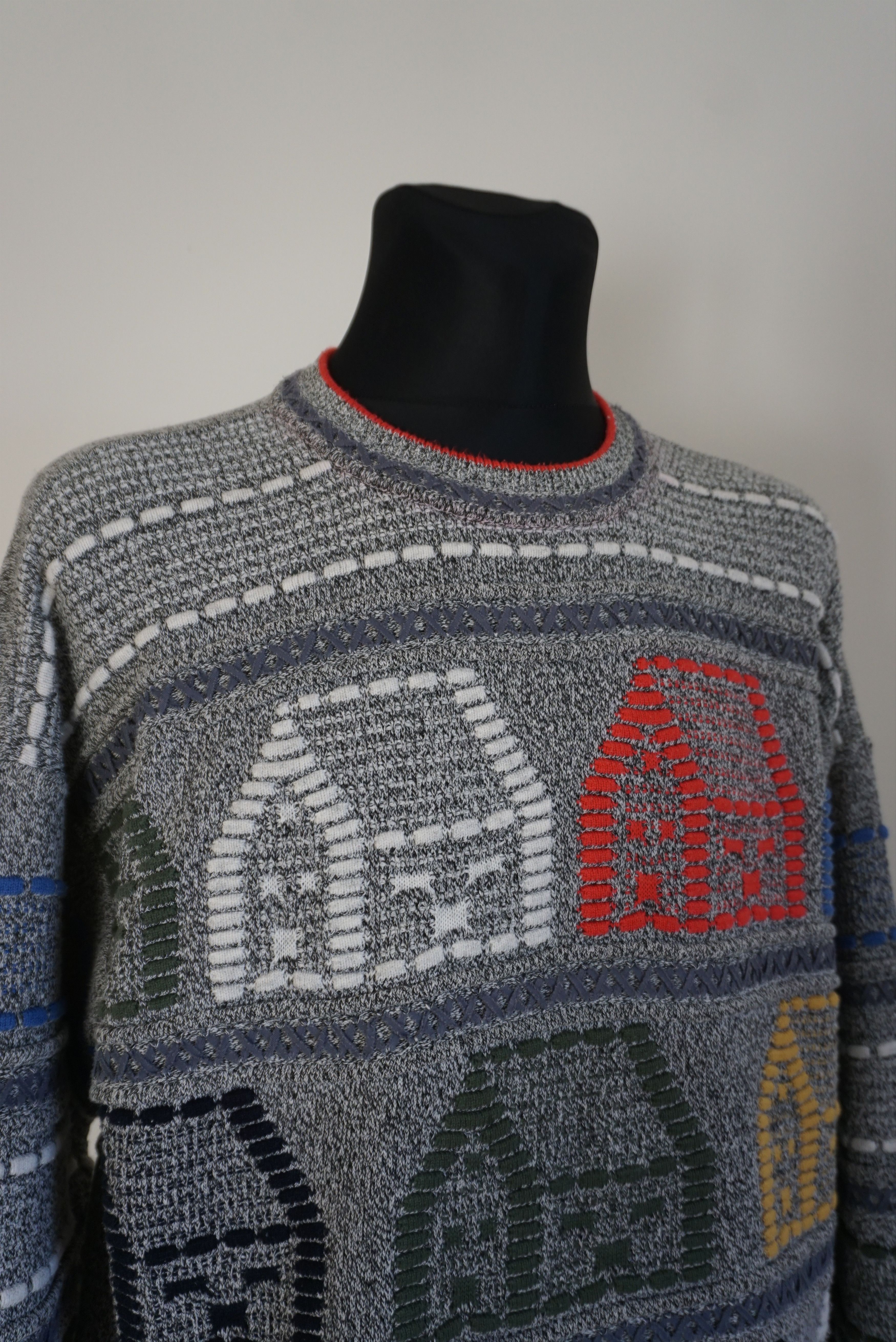 Carlo Colucci vintage Carlo Colucci top 54 44 XL jumper patterned Y2K Size US XL / EU 56 / 4 - 11 Thumbnail