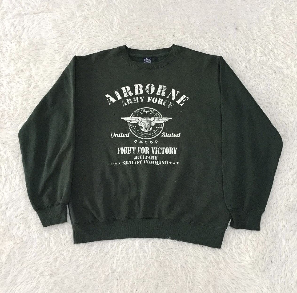 Japanese Brand Airborne Army Force New Wave Club hoodie Size US L / EU 52-54 / 3 - 9 Thumbnail