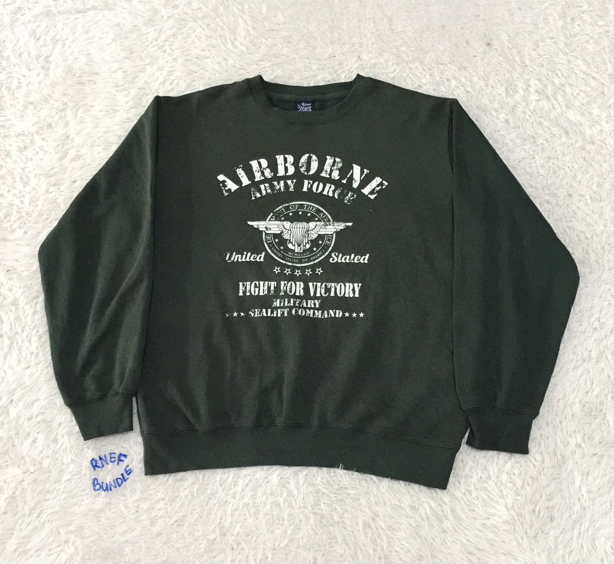 Japanese Brand Airborne Army Force New Wave Club hoodie Size US L / EU 52-54 / 3 - 1 Thumbnail
