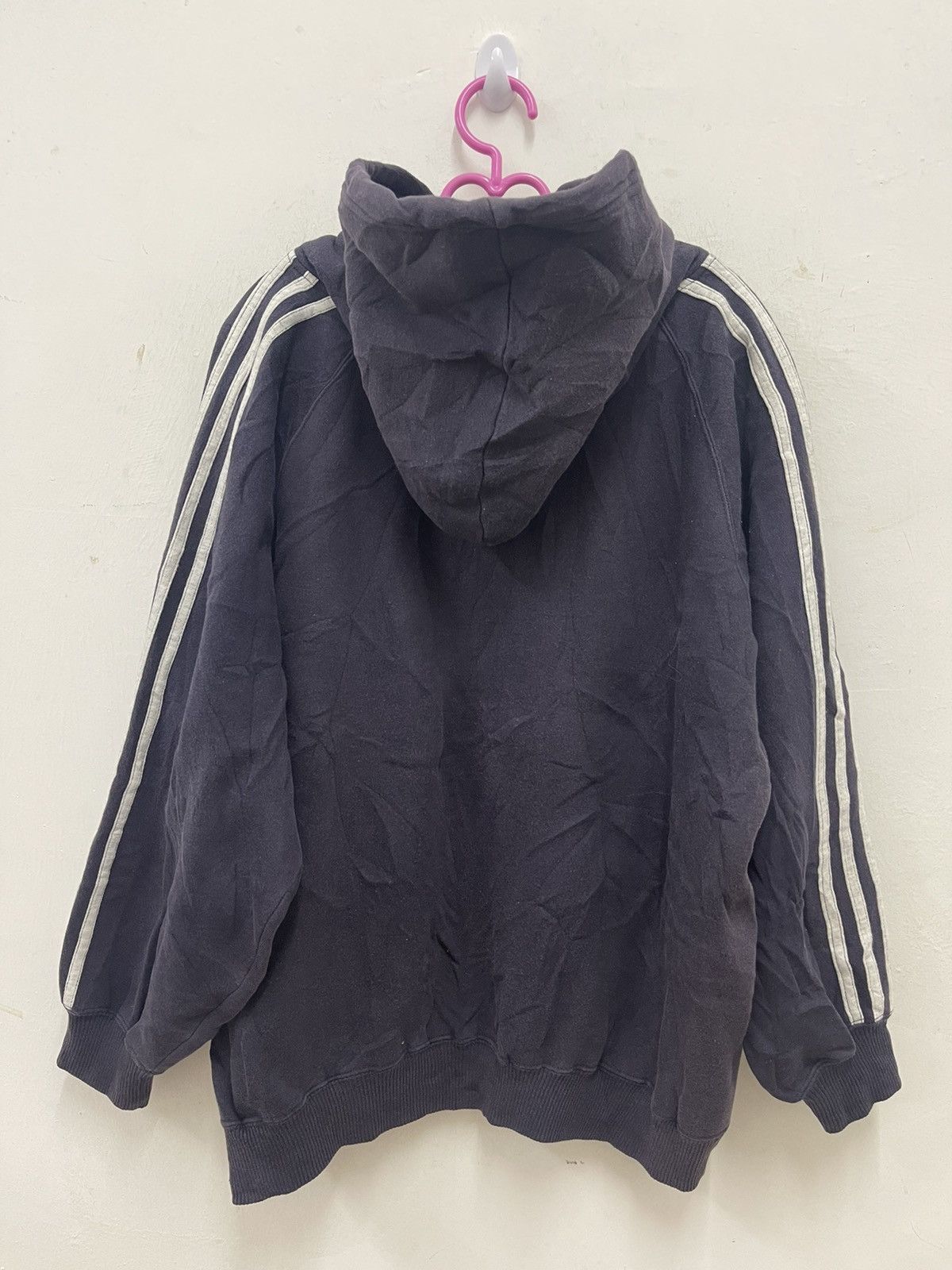 Adidas Rare Vintage ADIDAS Spell Out Big Logo Distressed Hoodie Size US M / EU 48-50 / 2 - 8 Thumbnail