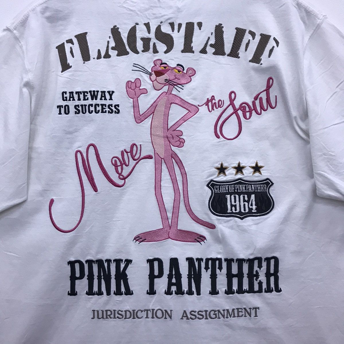 Cartoon Network × Flagstuff Rare!! Pink Panther X Flagstaff T-shirt Size US XL / EU 56 / 4 - 4 Thumbnail