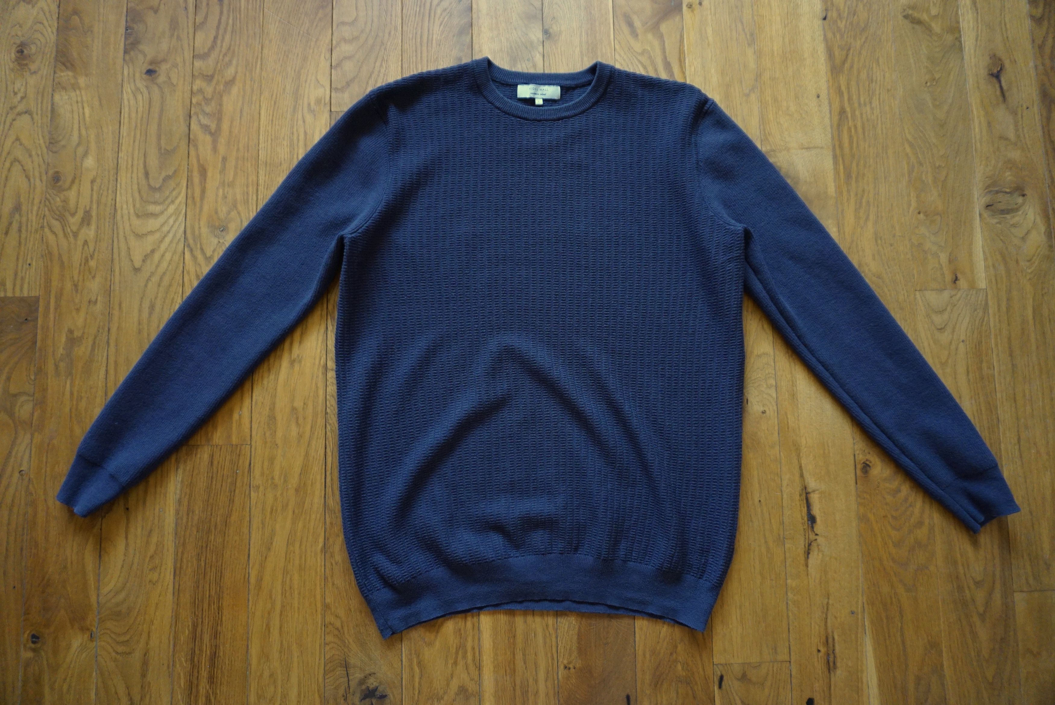 Designer Nigel Hall cashmere blend L Large casual jumper pullover Size US L / EU 52-54 / 3 - 15 Thumbnail