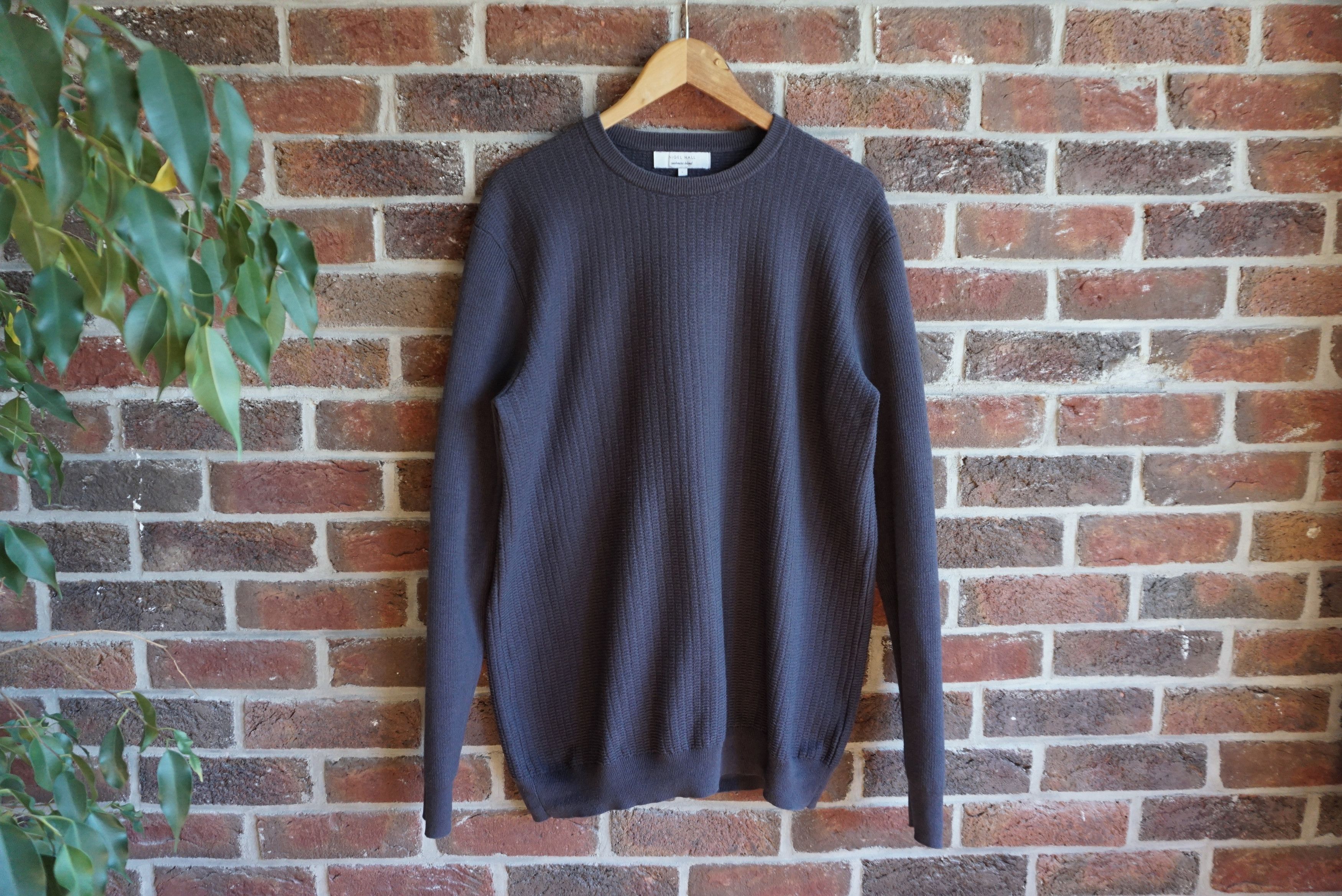 Designer Nigel Hall cashmere blend L Large casual jumper pullover Size US L / EU 52-54 / 3 - 2 Thumbnail