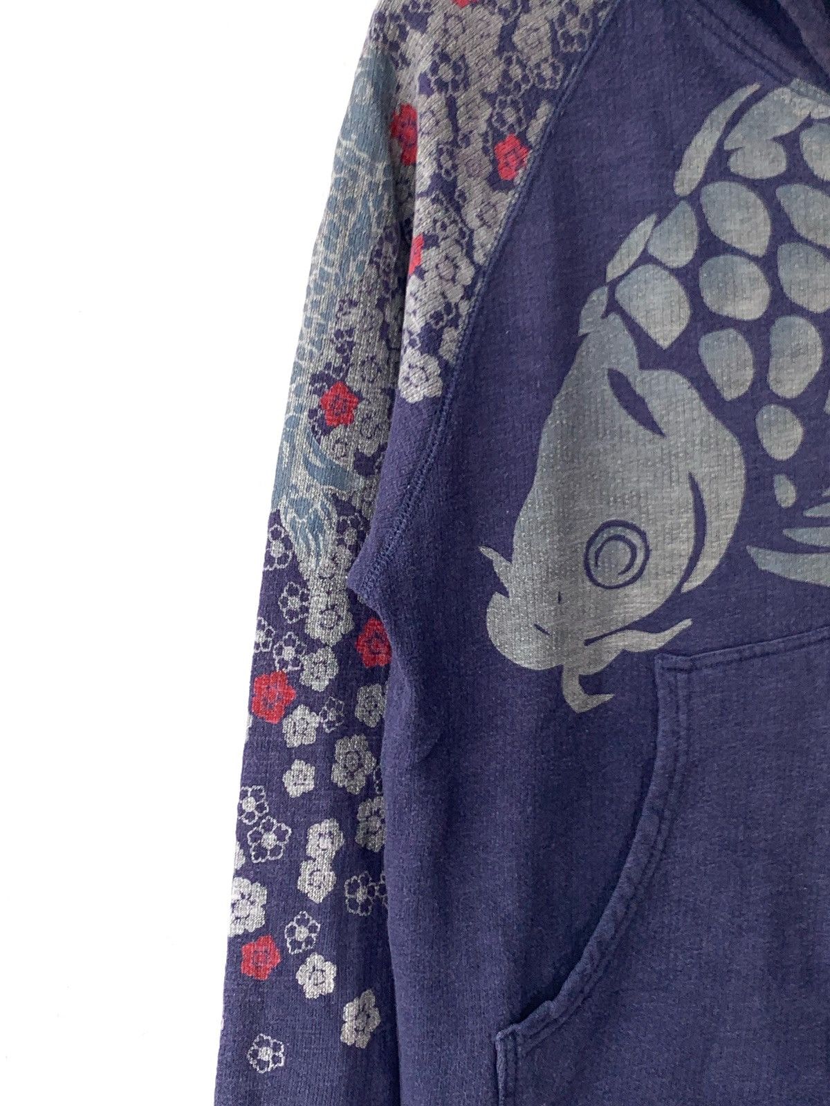 Japanese Brand Vintage Koi Sakura Over Print Zipper Hoodie Size US M / EU 48-50 / 2 - 5 Thumbnail