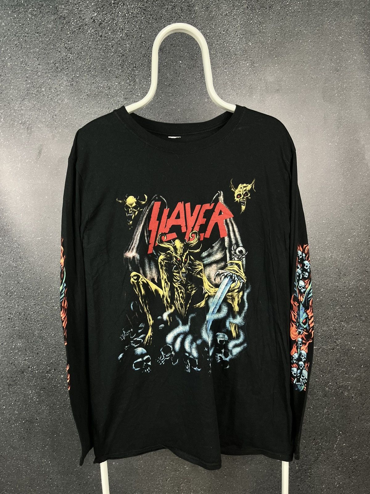 Vintage RARE Vintage slayer longsleeve 90s rock band | Grailed