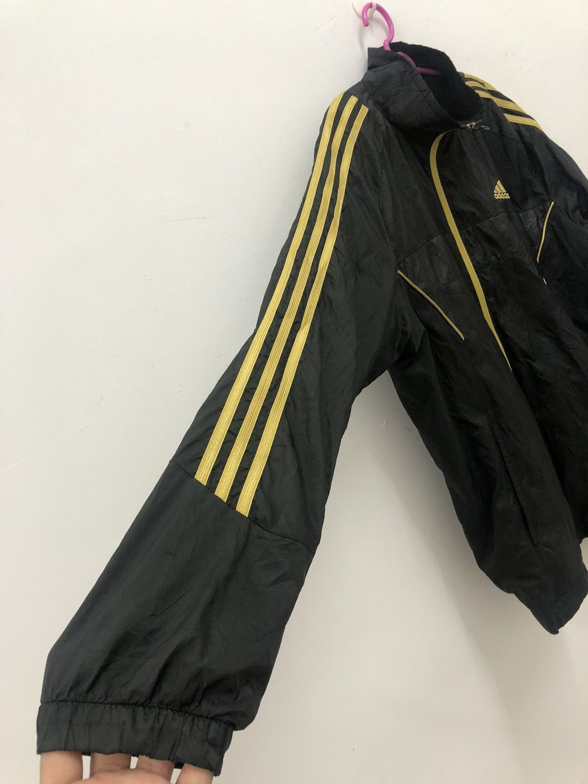 Adidas Rare ADIDAS Gold Stripes Climaproof Sweater Jacket Size US M / EU 48-50 / 2 - 3 Thumbnail