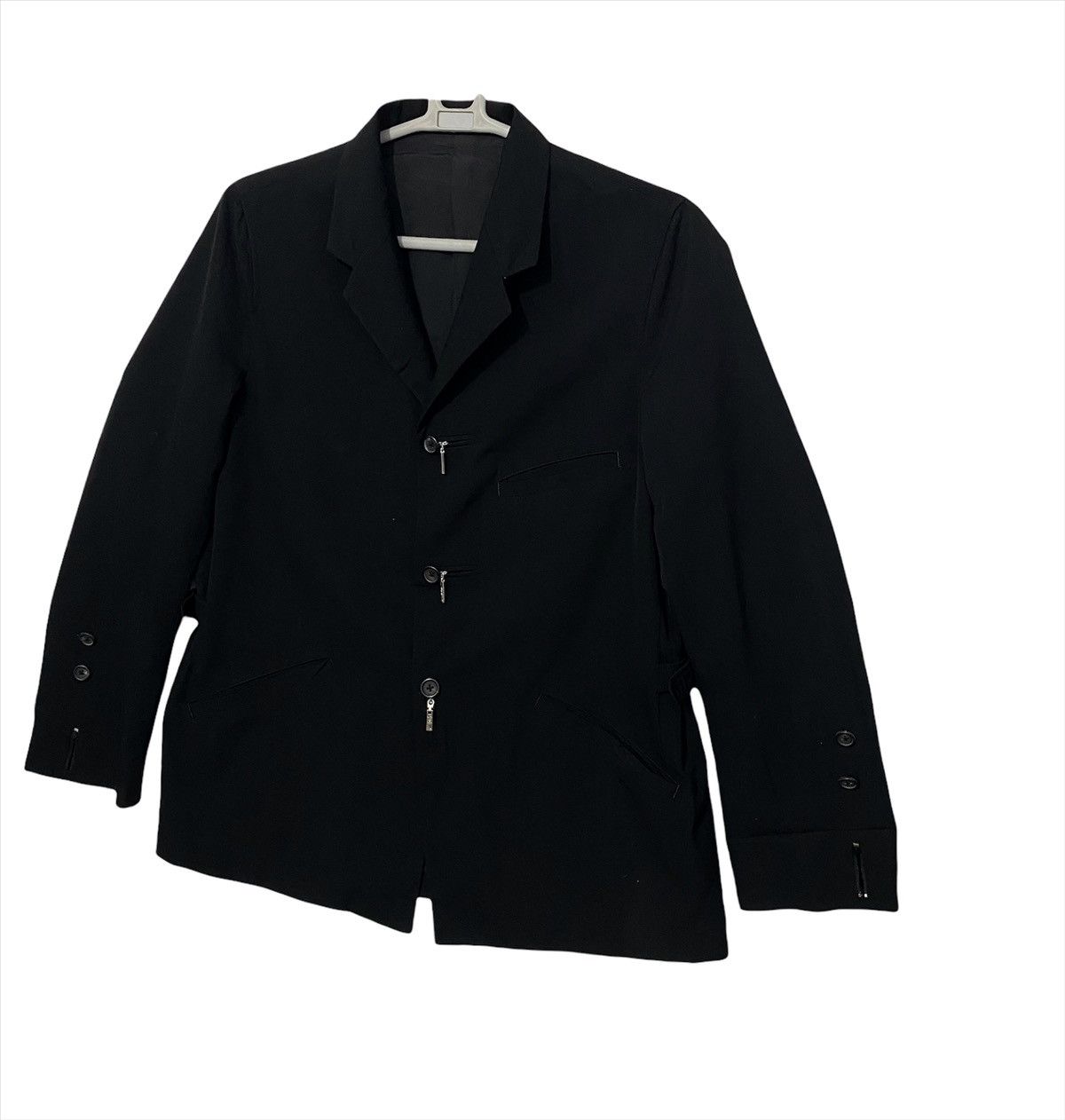 Yohji Yamamoto 🔥🔥Yohji Yamamoto signature men japan black jackets Size US L / EU 52-54 / 3 - 3 Thumbnail