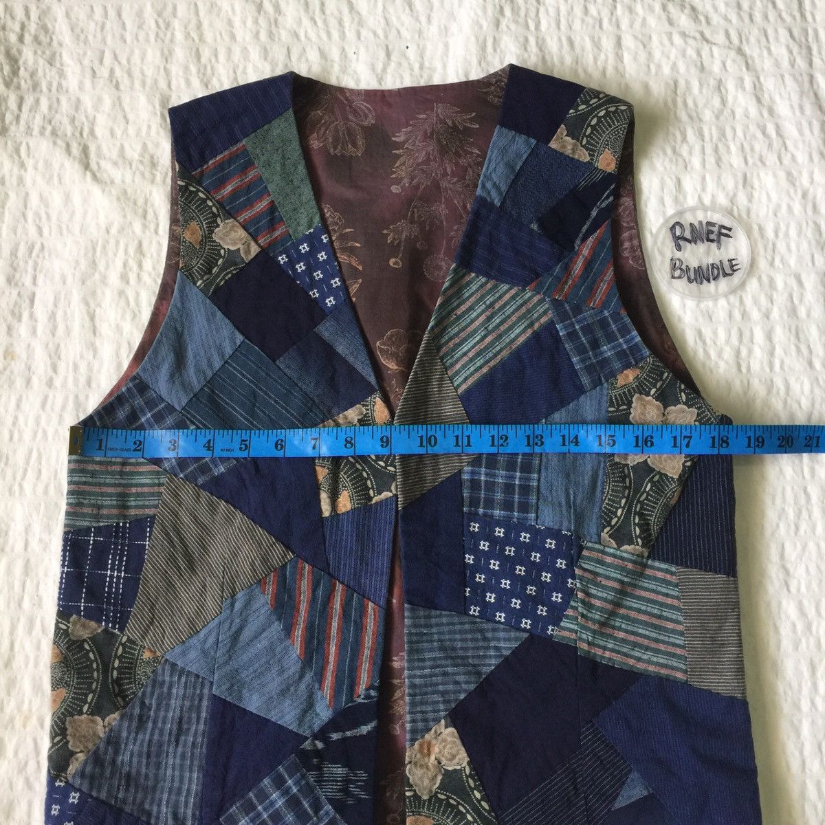 Japanese Brand Japan Patchwork Vest Jacket Kapital Style Size US S / EU 44-46 / 1 - 8 Thumbnail