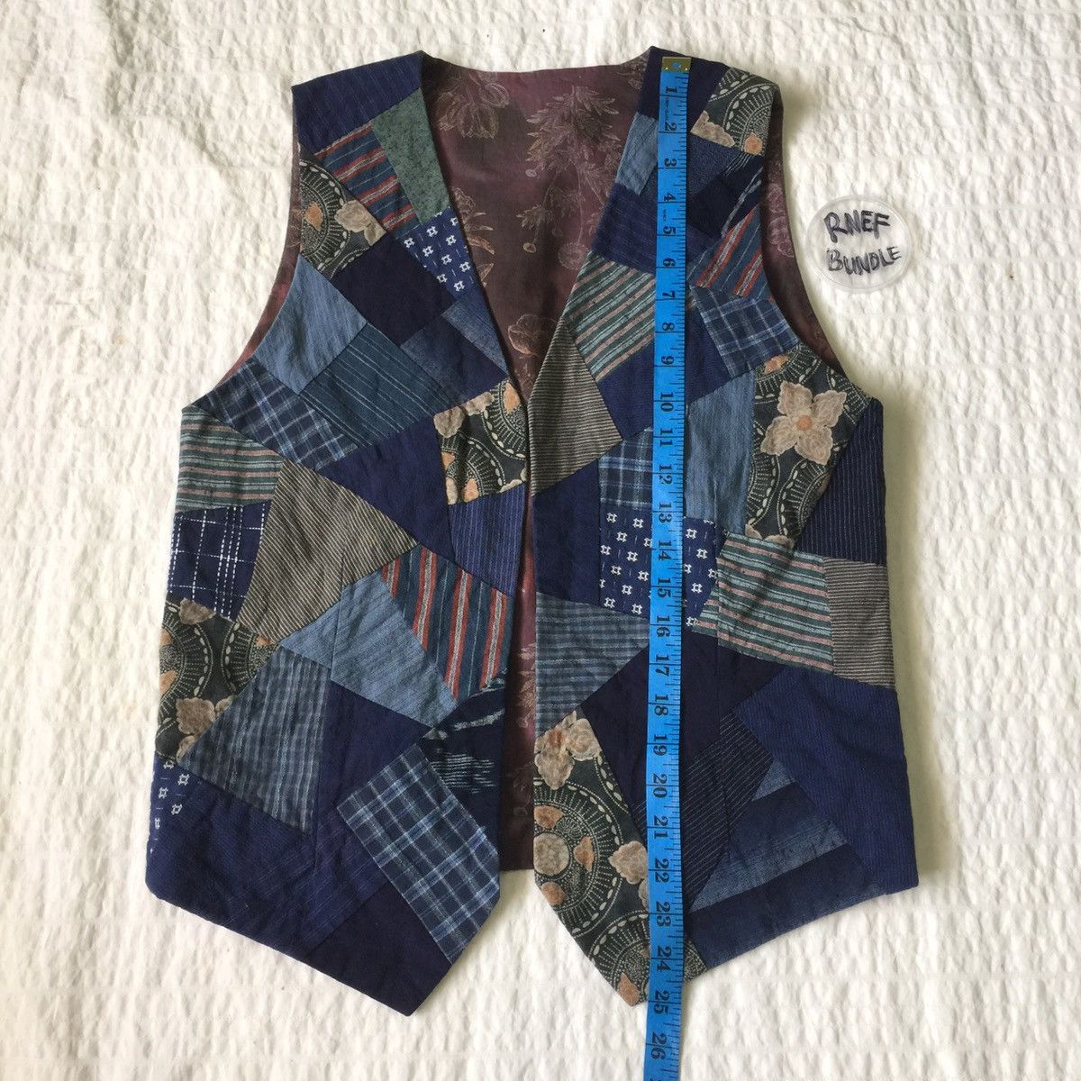 Japanese Brand Japan Patchwork Vest Jacket Kapital Style Size US S / EU 44-46 / 1 - 10 Thumbnail