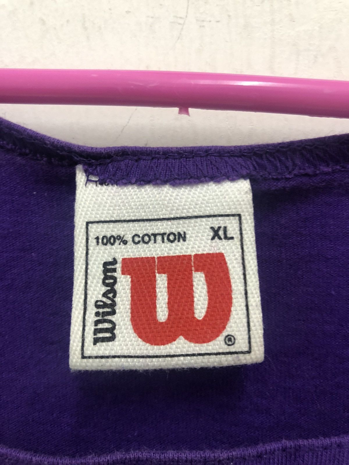 Wilson Rare 90s Vintage WILSON Spell Out Big Logo Sleeveless Shirt Size US XL / EU 56 / 4 - 3 Thumbnail