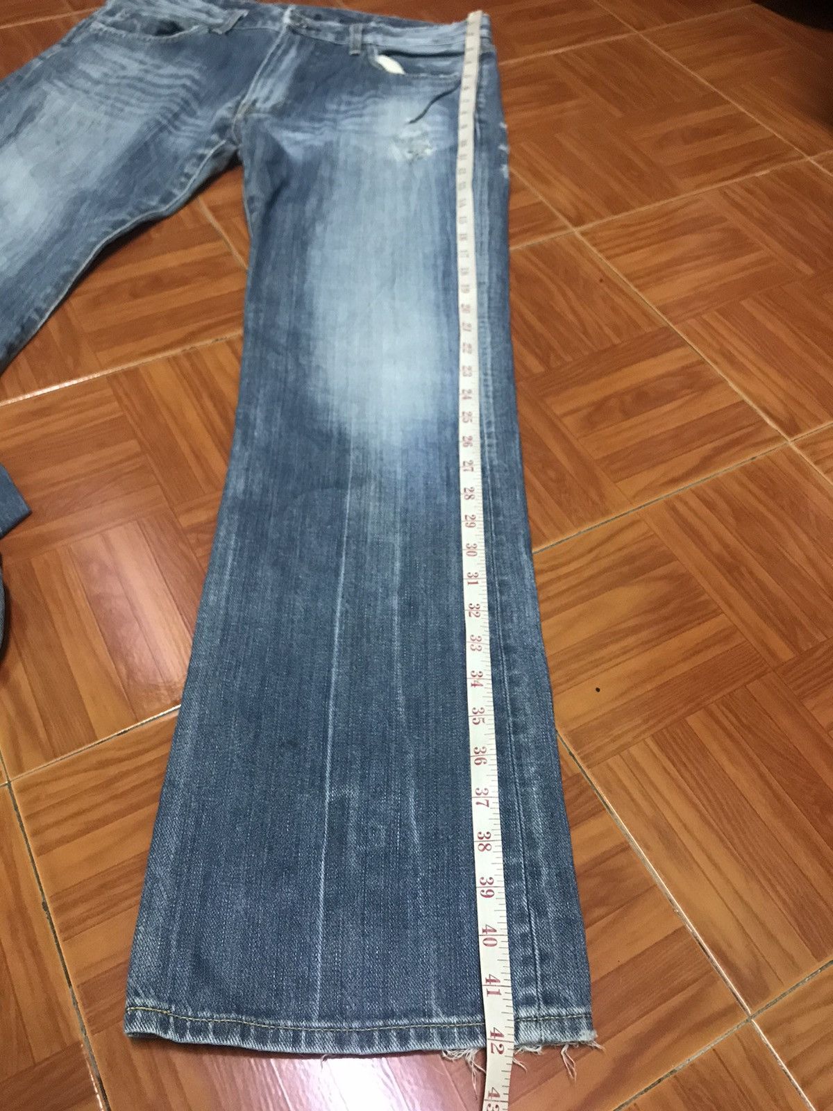 Edwin “Vintage Distressed Light Blue Denim Jeans – Faded Wash Size US 34 / EU 50 - 9 Thumbnail