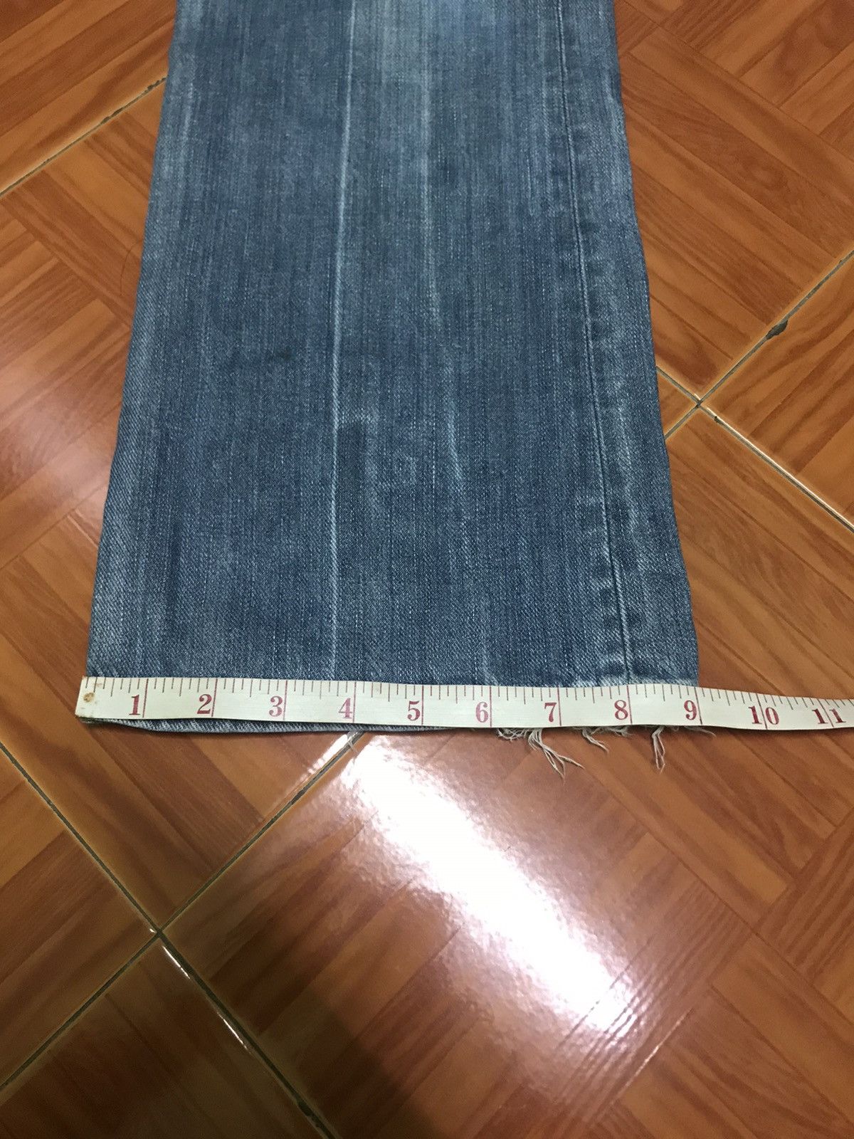 Edwin “Vintage Distressed Light Blue Denim Jeans – Faded Wash Size US 34 / EU 50 - 13 Thumbnail