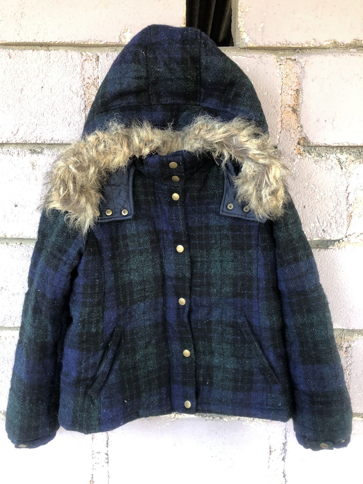 Harris Tweed Rare Harris Tweed Hand Woven Fur Hooded Heavy Jacket Size US M / EU 48-50 / 2 - 1 Thumbnail